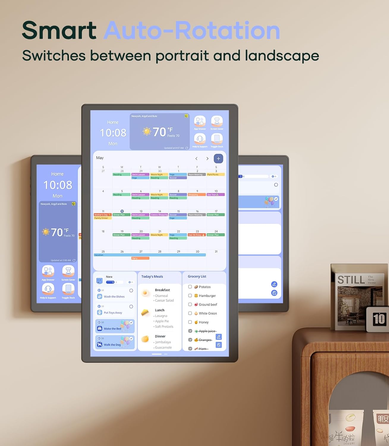 Purilite Select 32-Inch Digital Wall Calendar