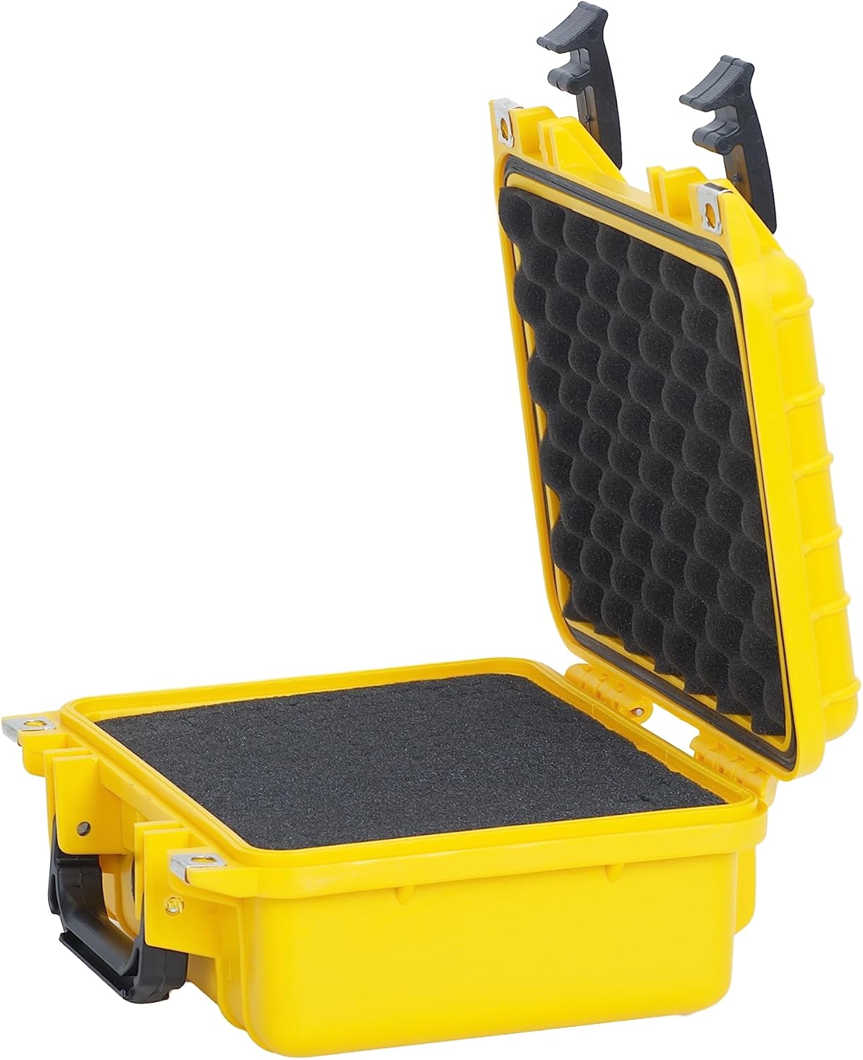 MEIJIA Portable All Weather Waterproof Protective Hard Case,Camera Case with Customizable Fit Foam,Fit Use of Drones, Camera, Equipments, 10.62inchx9.68inchx 4.87inch (Orange)