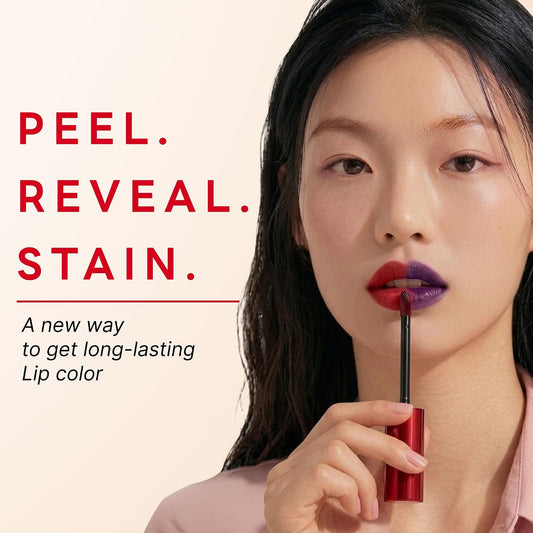Long-Lasting Lip Stain Set with Peel Off Lip Stain#01 Pink