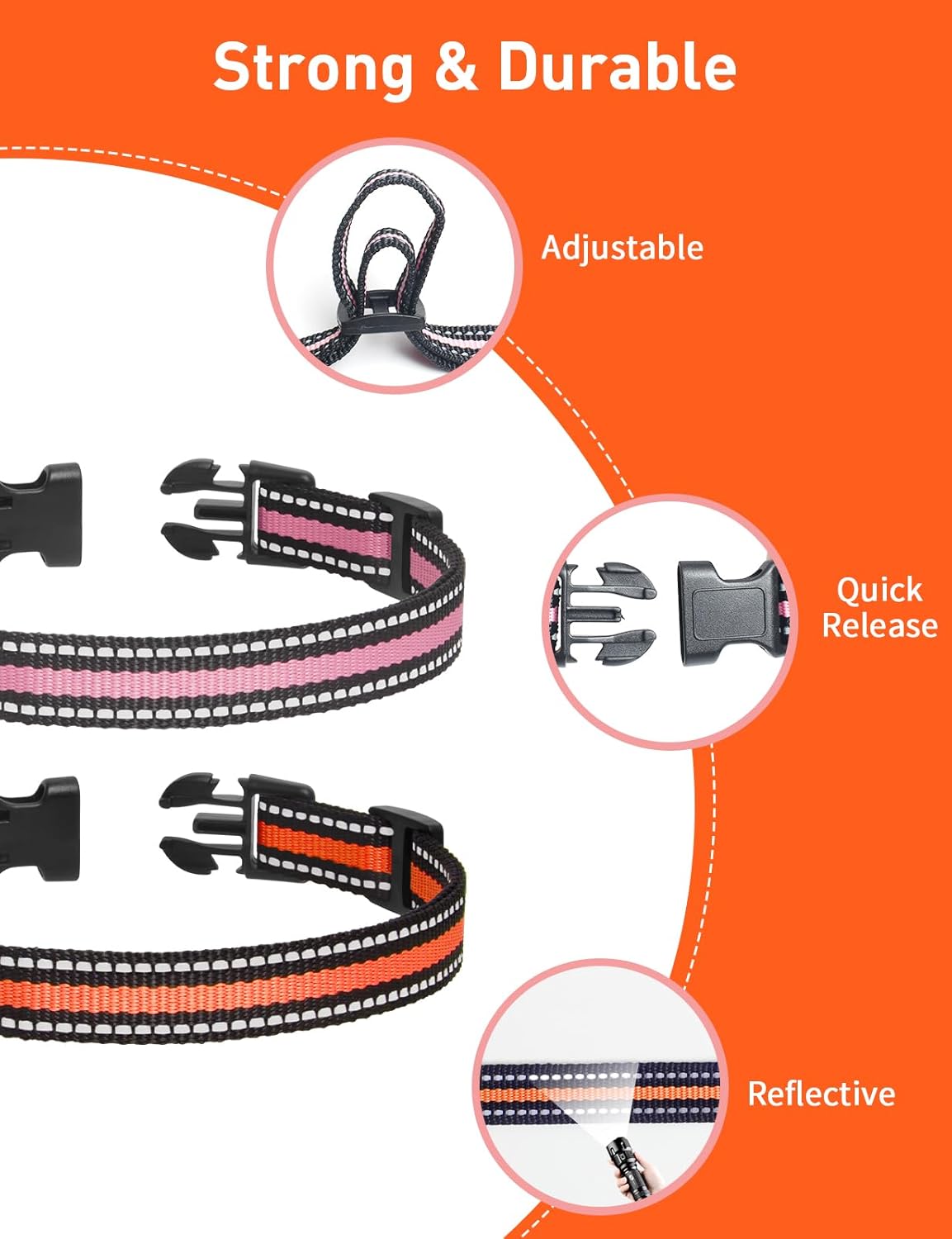 DOGLinsen 2-in-1 Bark and Shock Collar for Dogs, Smart Anti Barking Dog Training Collar with 5 Adjustable Sensitivity, Automatic Bark Collar with Remote, Vibration, Beep, Shock and Automatic