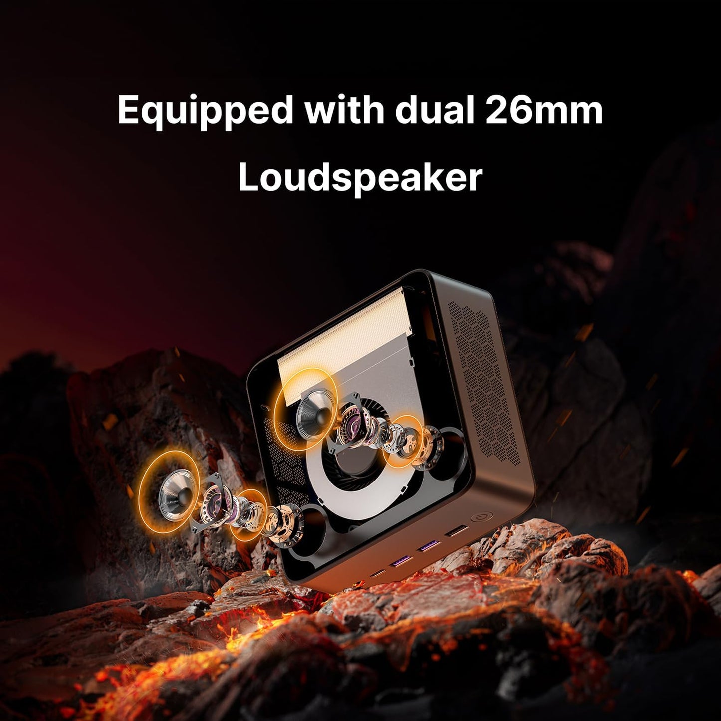 BOSGAME P4 Gaming Mini PC Ryzen 7 5700U 32GB RAM 1TB NVMe M.2 2280 SSD, 11-Pro OS Mini Computers, Micro PC 4K 60Hz Triple Display, HDMI+DP+Type-C, WiFi 6E, BT5.2, PD3.0, Dual 2.5GbE LAN