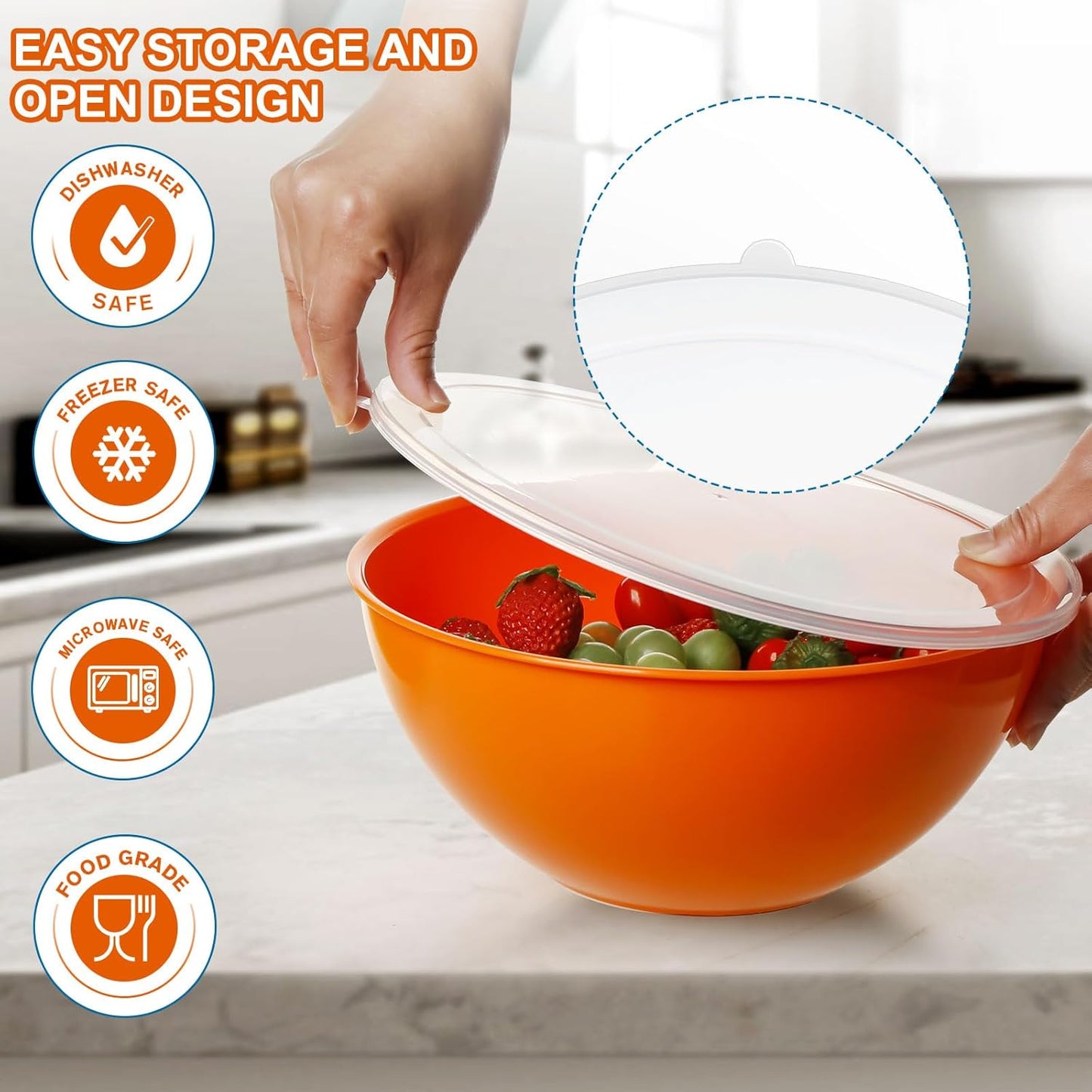 Purilite Select Plastic Mixing Bowl Set
