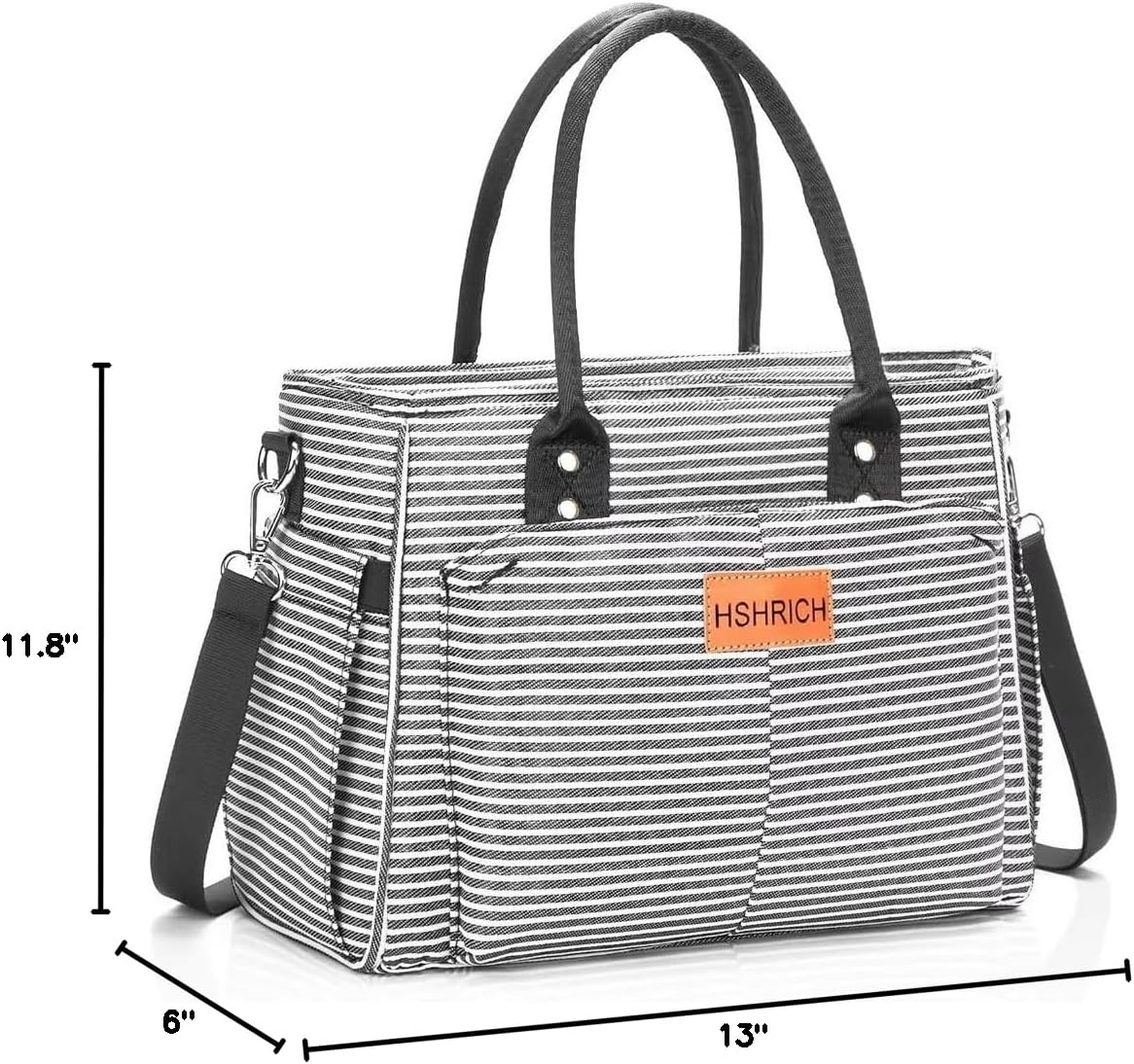 Lunch Bag for Women, Insulated Lunch Box for Work, Large Leakproof Cooler Purse with Side Pockets & Removable Shoulder Strap Women's Lunch Tote Bag for Picnic Work Beach Cute Lunch Bags (Heart)