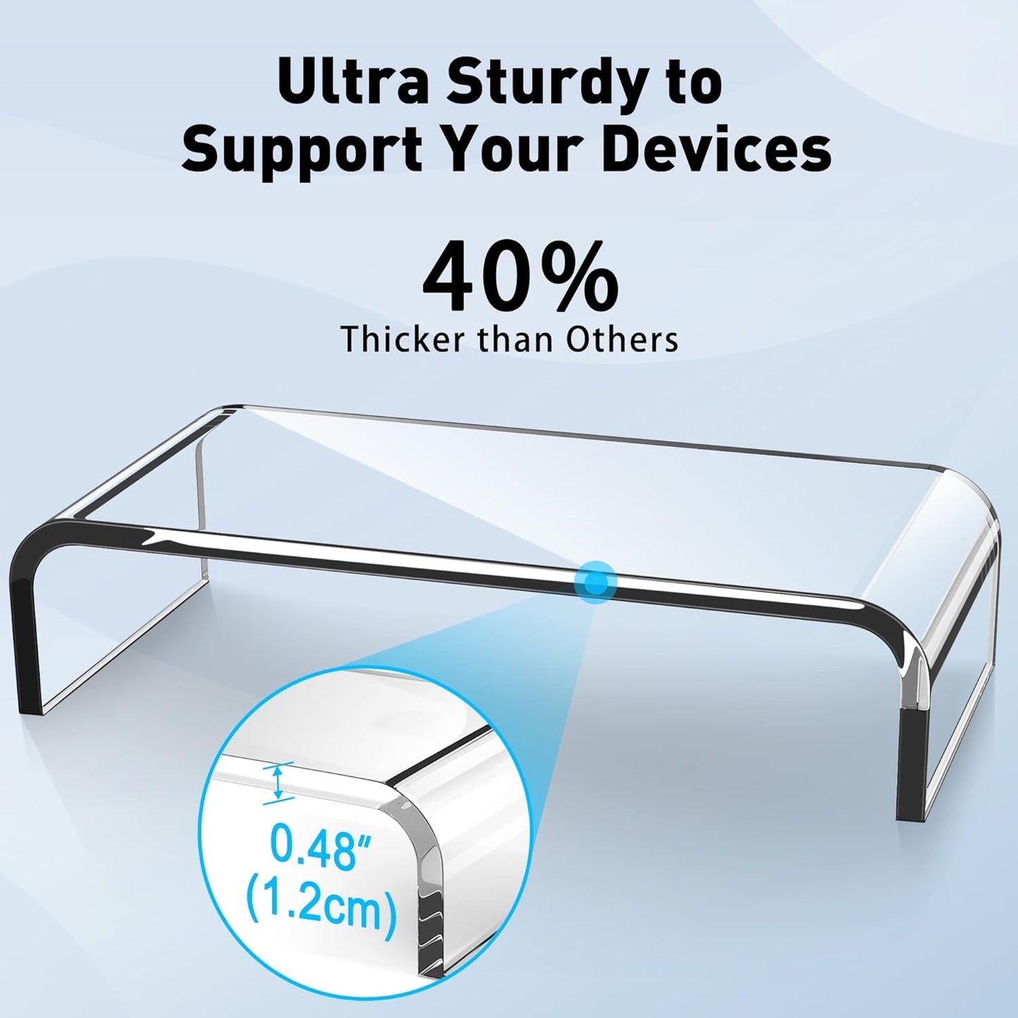 Purilite Select Premium Acrylic Monitor Stand