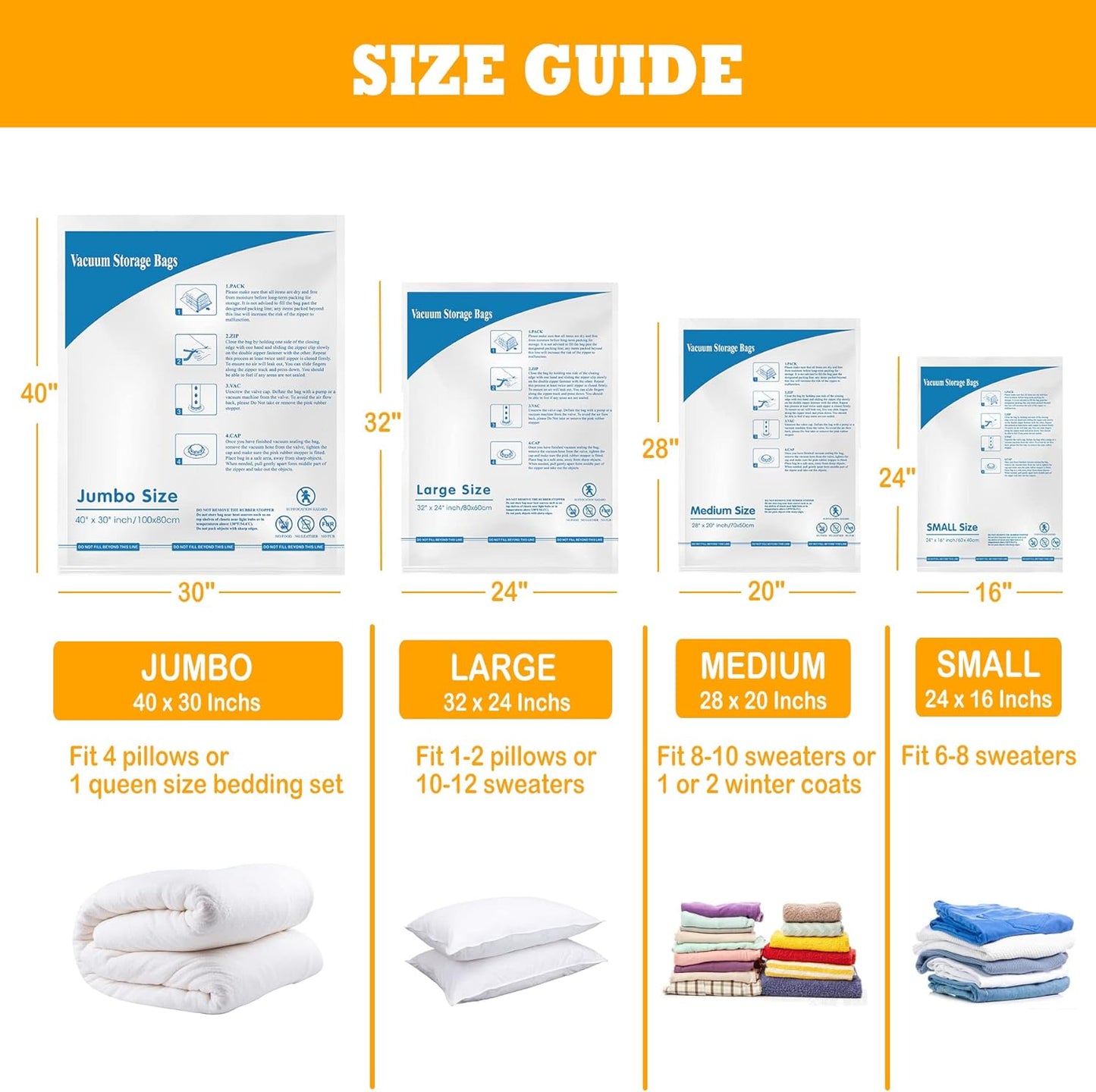 Purilite Select Jumbo Vacuum Storage Bags