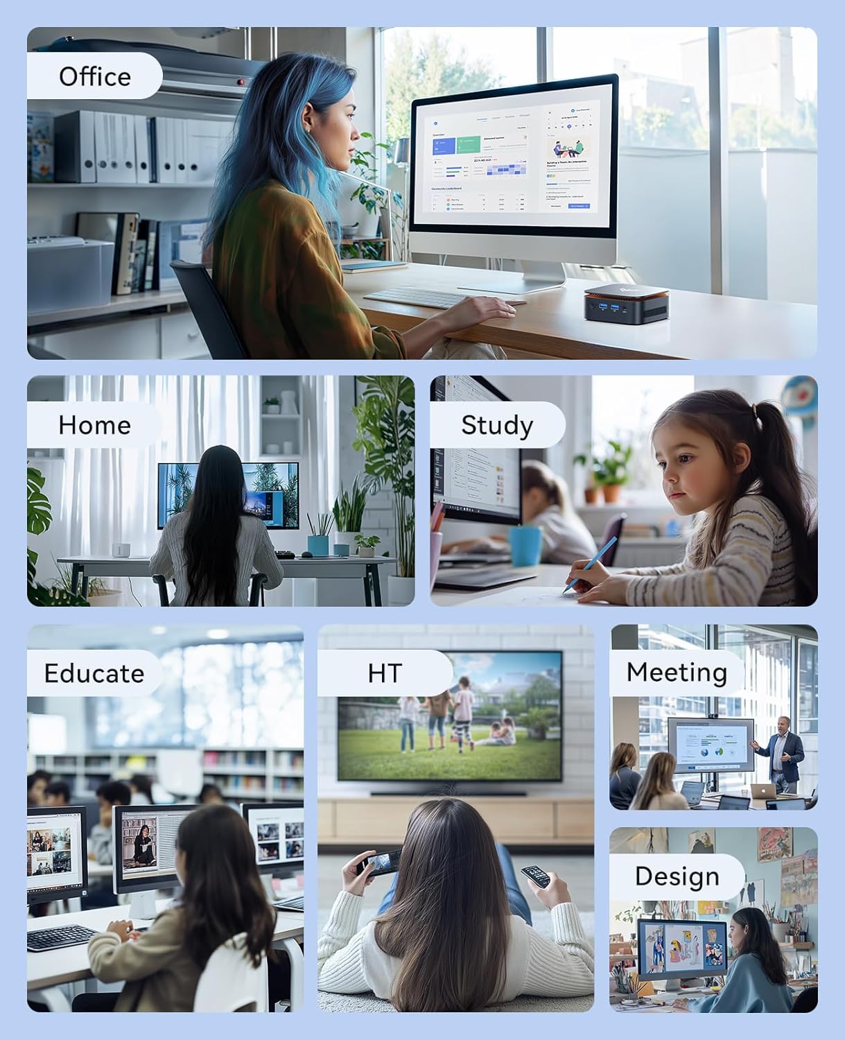 KAMRUI AK1PLUS Mini PC W-11 Pro, 12th Gen N95 Processor (up to 3.4GHz), Mini Desktop Computers with 16GB RAM 512GB M.2 2.5" SSD, Mini Computer Support Dual 4K UHD for Home Business Office