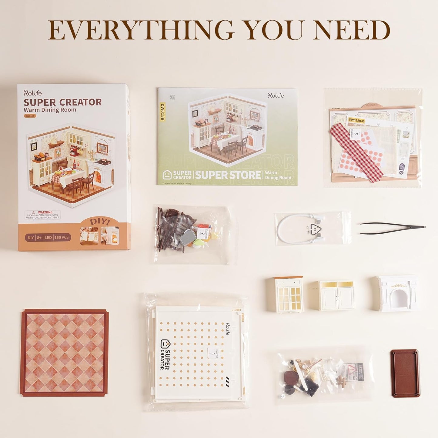 Purilite Select Super Creator DIY Plastic Miniature House