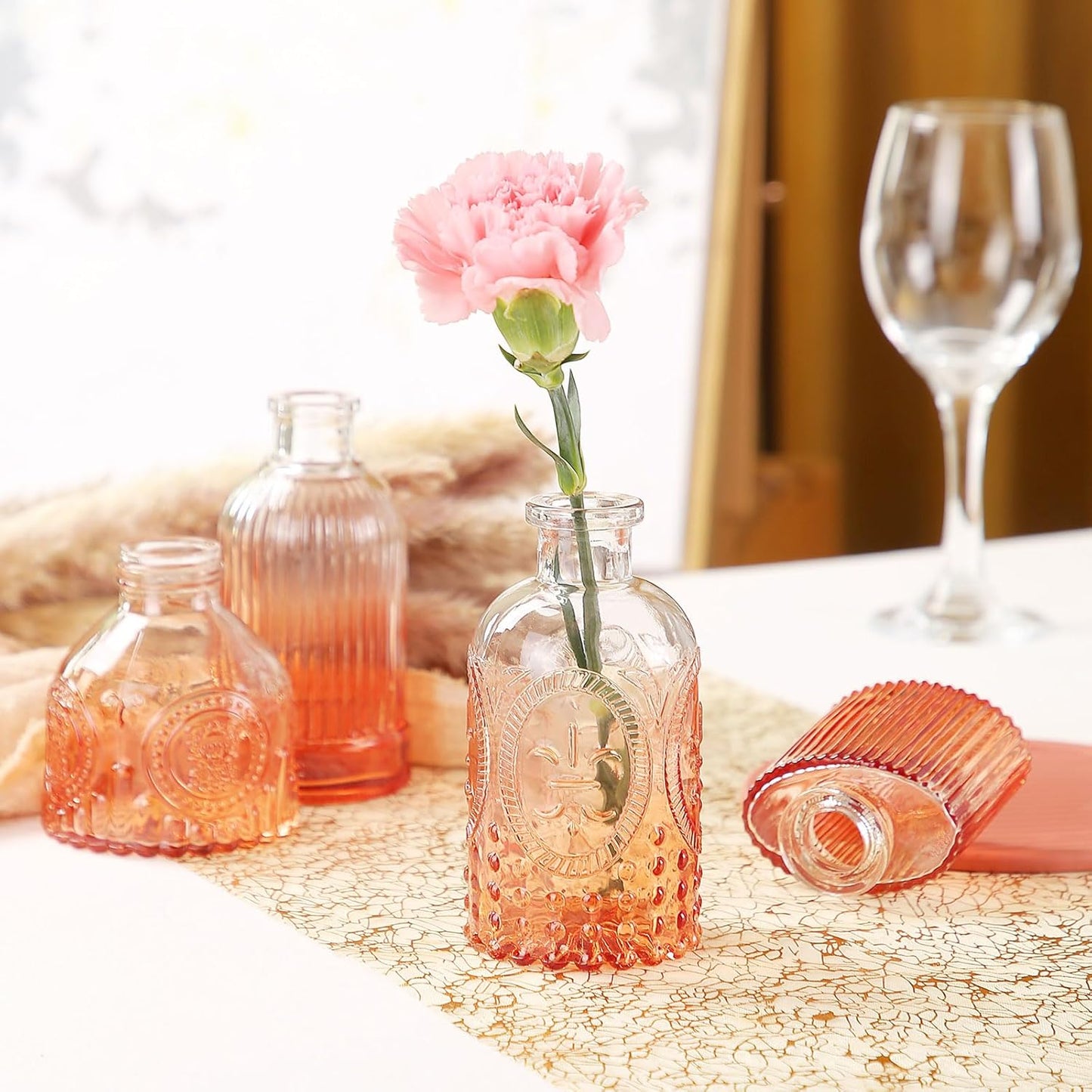 30 Pcs Mini Bud Vases As Wedding Centerpieces for Tables,Clear Bud Vases for Flowers,Small Flower Vases Suitable for Birthday Party,Anniversary,Wedding Reception,Baby Shower