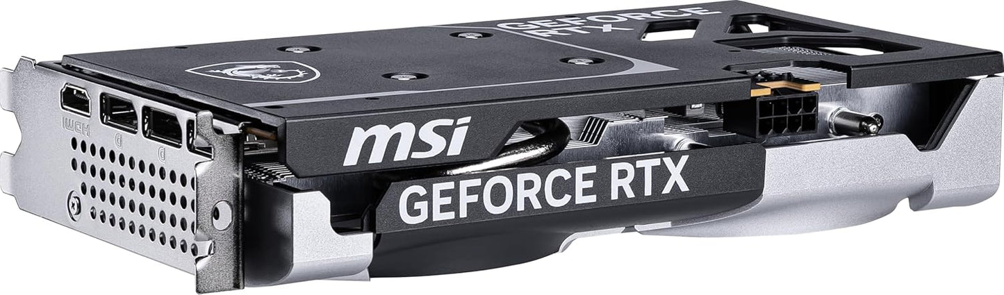 MSI Gaming RTX 5060 8G Ventus 2X OC Graphics Card (8GB GDDR7,TBA-bit, Extreme Performance: 2535 MHz, DisplayPort x3 2.1a, HDMI 2.1b, NVIDIA Blackwell Architecture)
