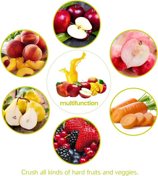 SQUEEZE master Fruit Apple Wine Classic Crusher -7 Litre/1.8Gallon Manual Grinder- Large Stainless Steel-Red - PuriLite