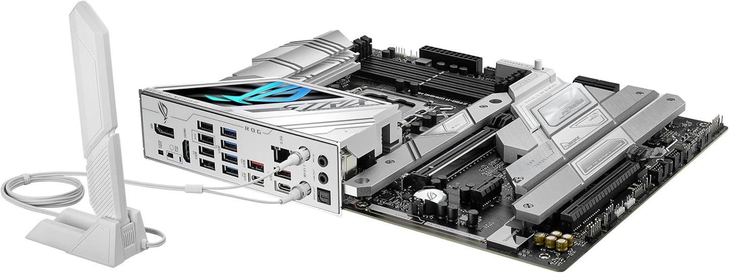 ASUS ROG Strix Z790-A Gaming WiFi II (WiFi 7) LGA 1700(Intel® 14th & 13th & 12th Gen) ATX Gaming Motherboard(16 + 1+2 Power Stages, DDR5, 5X M.2 Slots, PCIe 5.0 x16)