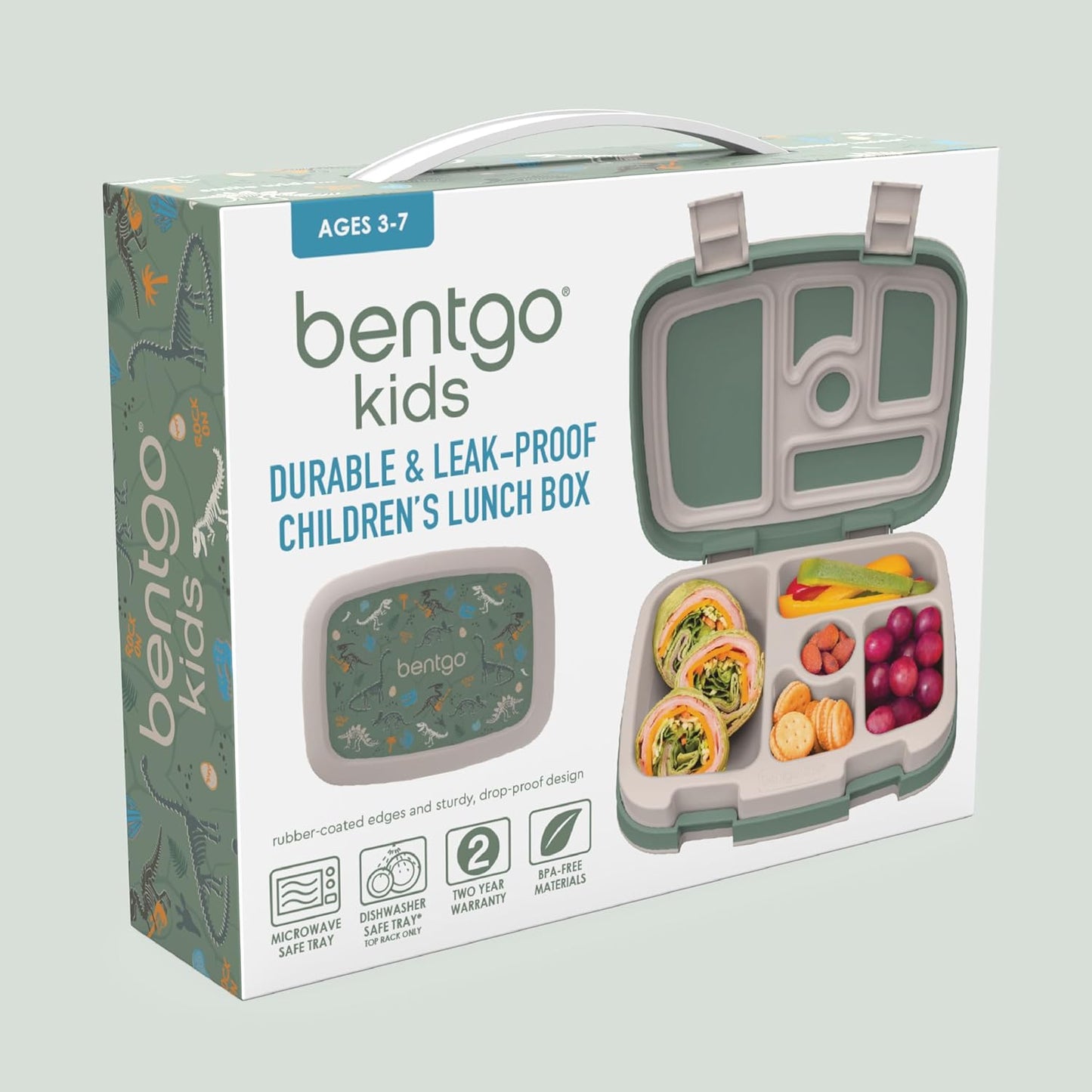 Bentgo Kids Prints Leak-Proof, 5-Compartment Bento-Style Kids Lunch Box - Ideal Portion Sizes for Ages 3 to 7 - BPA-Free, Dishwasher Safe, Food-Safe Materials - 2021 Collection (Llamas)