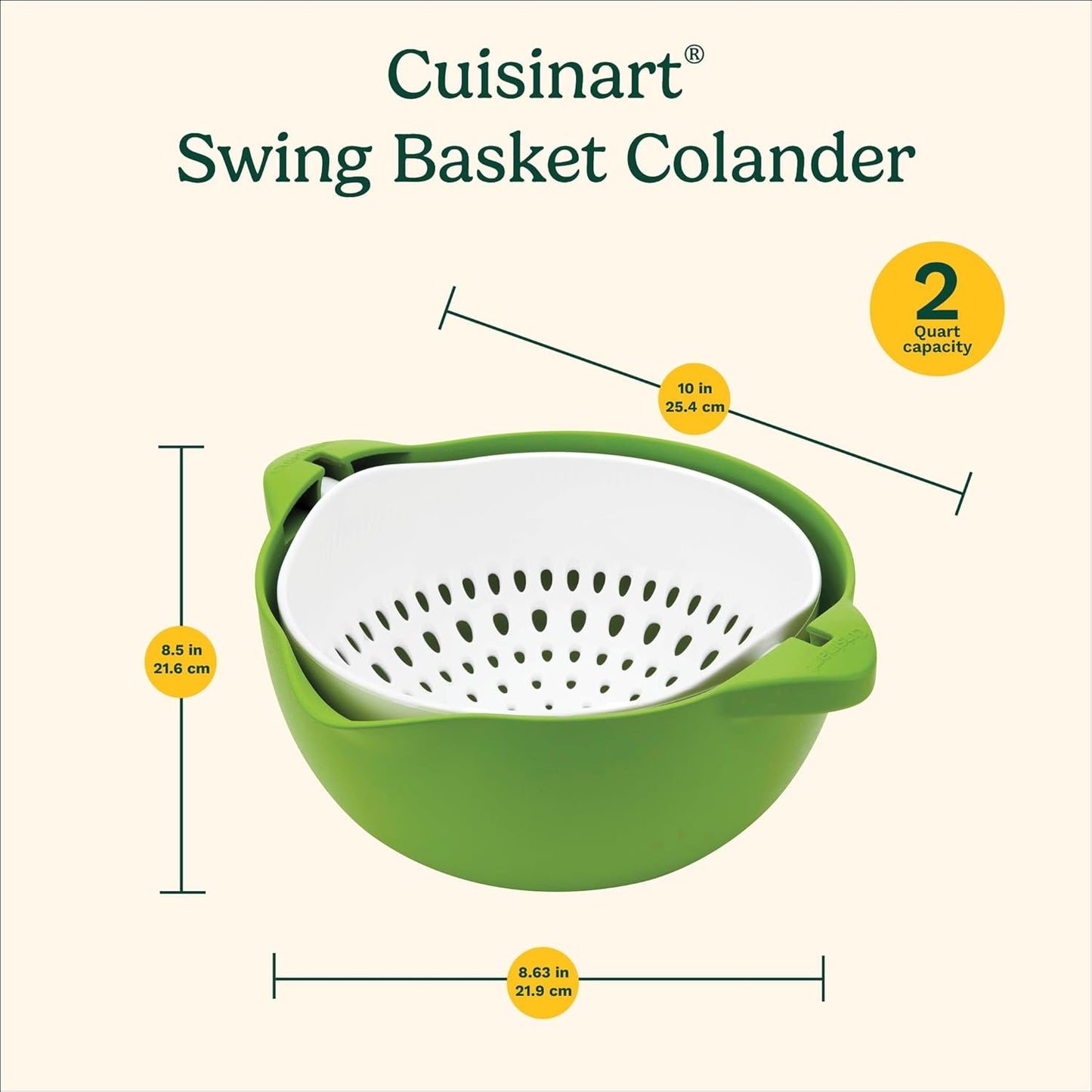 Cuisinart Salad Spinner with Easy-to-Spin Knob (CTG-00-SASC)