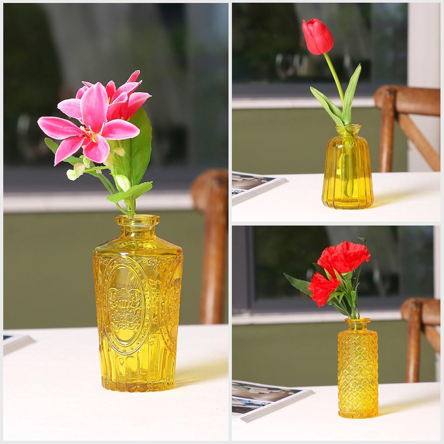 30 Pcs Mini Bud Vases As Wedding Centerpieces for Tables,Clear Bud Vases for Flowers,Small Flower Vases Suitable for Birthday Party,Anniversary,Wedding Reception,Baby Shower