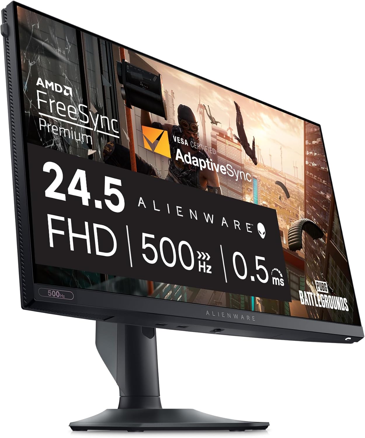 Alienware 25 Gaming Monitor AW2523HF 24.5" IPS LED Full HD (1920 × 1080) 360Hz Display - AMD FreeSync - VESA - Monitor (USB, HDMI) Height/Tilt/Swivel/Pivot Adjustability - Dark Side of The Moon