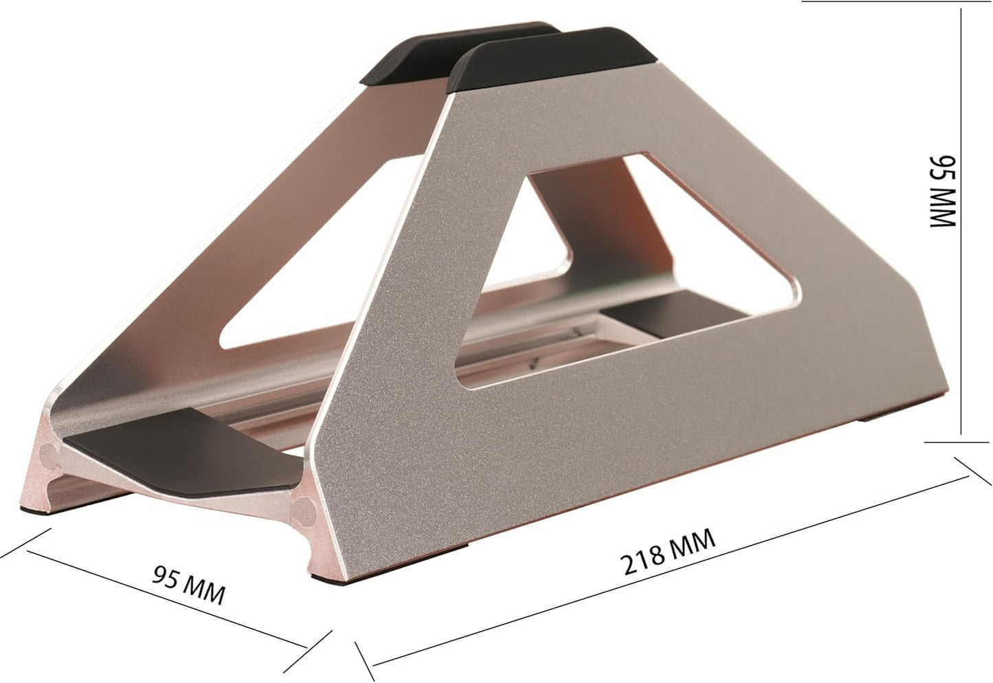 Vertical Laptop Stand for Desk | Tool-Free Adjustable MacBook & Laptop Holder, Space-Saving Aluminum Stand for 10-17" Laptops - PuriLite