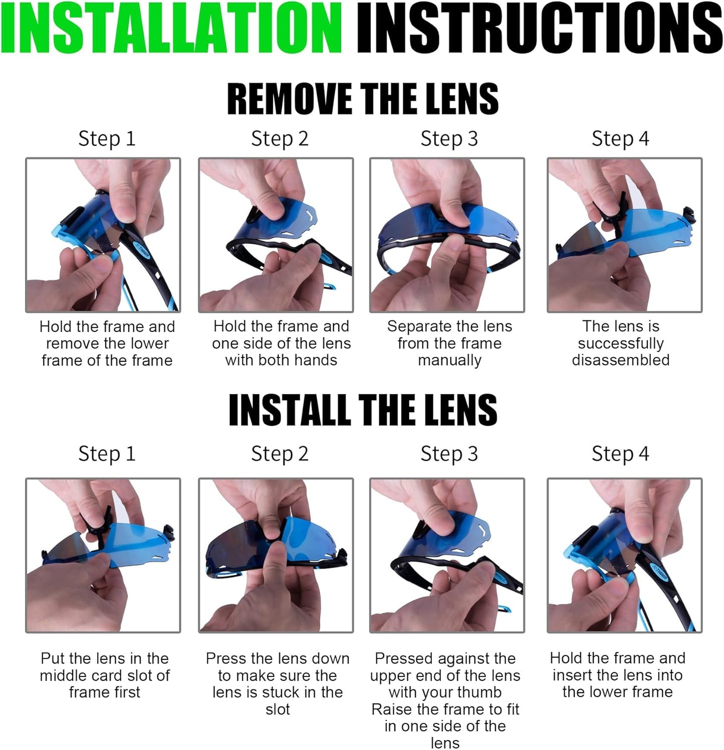 X-TIGER Polarized Cycling Glasses with 5 Interchangeable Lenses,MTB Biking Baseball Running Sports Sunglasses for Men Women