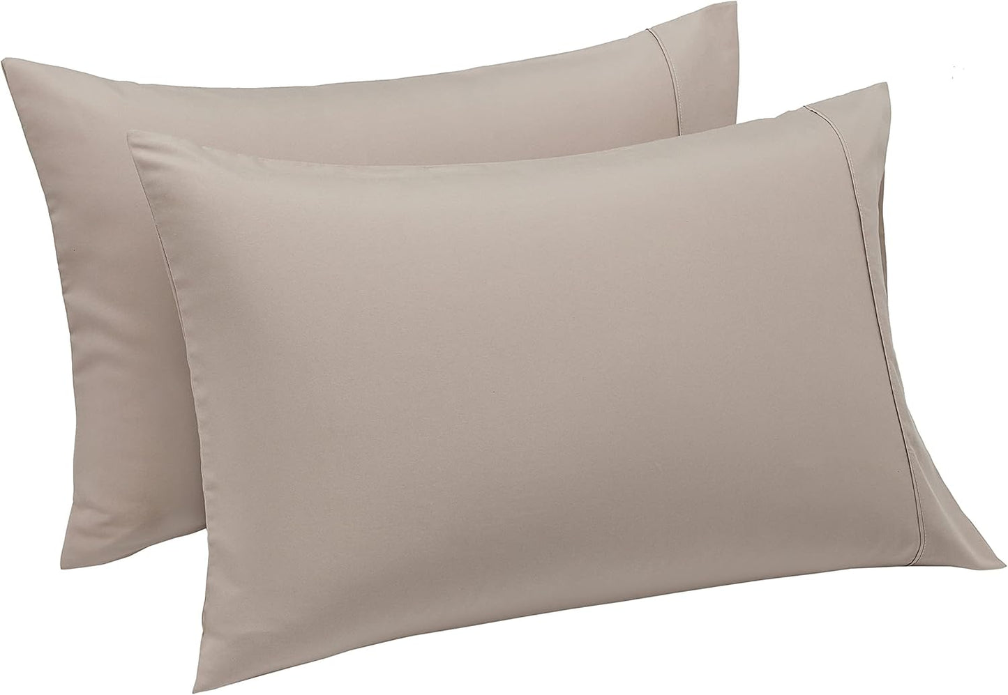 Amazon Basics Lightweight, Breathable Microfiber 4-Piece Bed Sheet Set with 14-Inch Deep Pockets, Full, Blush Pink, Solid