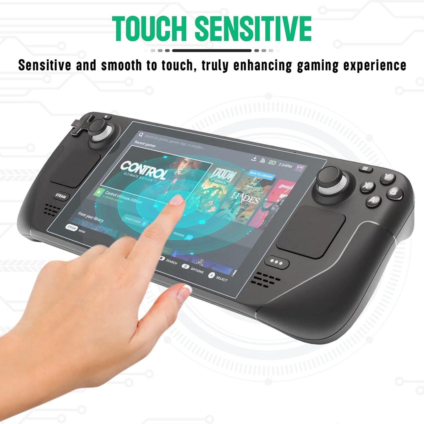 Ambison Screen Protector Tempered Glass Compatible with Nintendo Switch 2 7.9- inch(2025)