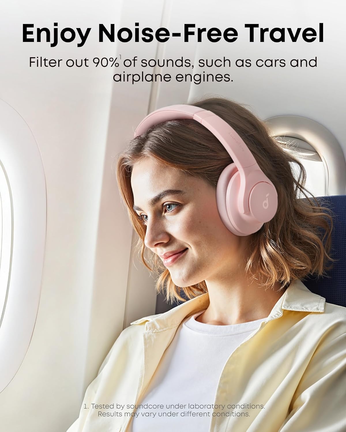 soundcore by Anker Q20i Hybrid Active Noise Cancelling Headphones, Wireless Over-Ear Bluetooth, 40H Long ANC Playtime, Hi-Res Audio, Big Bass, Customize via an App, Transparency Mode, Ideal for Travel