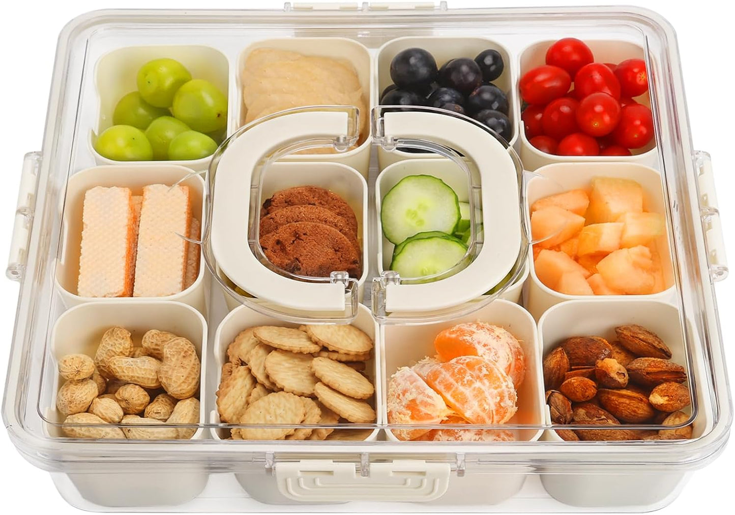 Purilite Select Clear Compartmentalized Snack Box
