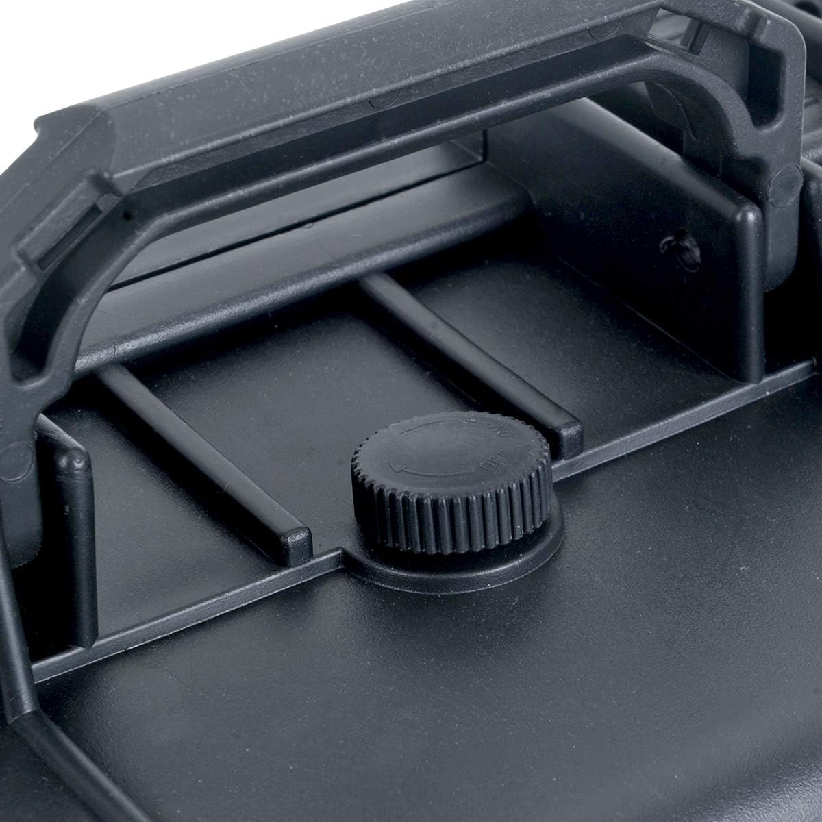 MEIJIA Portable All Weather Waterproof Protective Hard Case,Camera Case with Customizable Fit Foam, Fit use of Drones, Cameras, Equipments, 8.12"x6.56"x3.56" (Black)