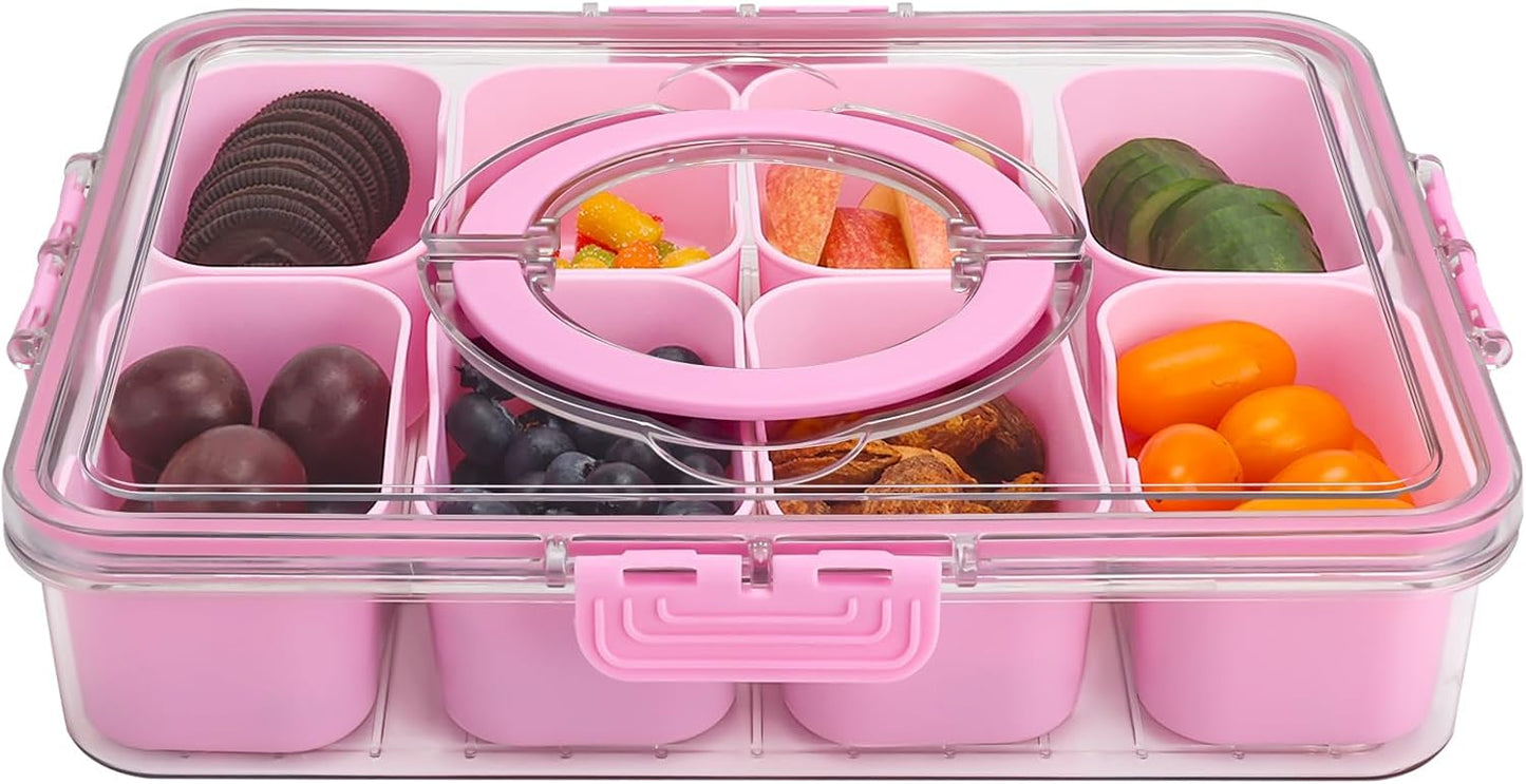 Purilite Select Clear Compartmentalized Snack Box