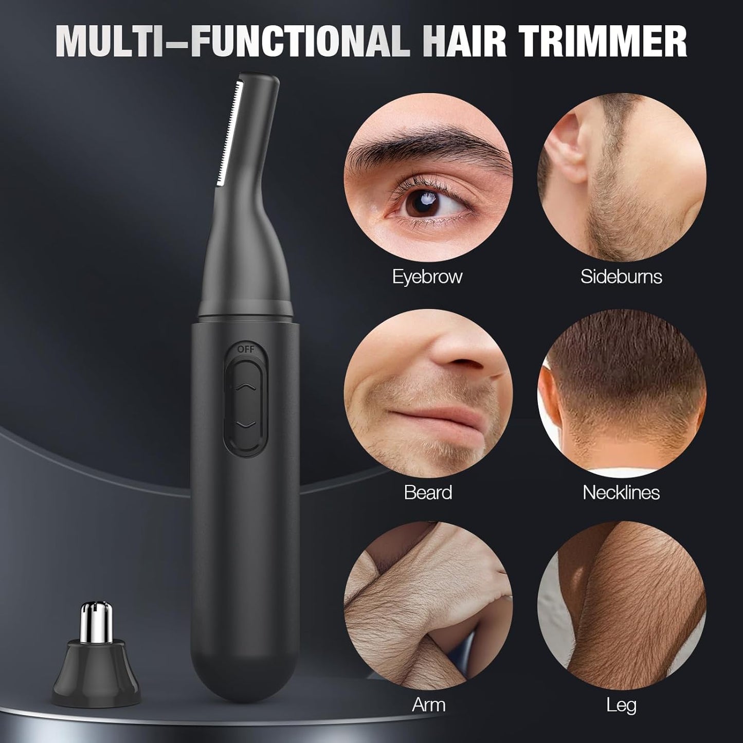 Purilite Select Nose Hair Trimmer for Men Rechargeable