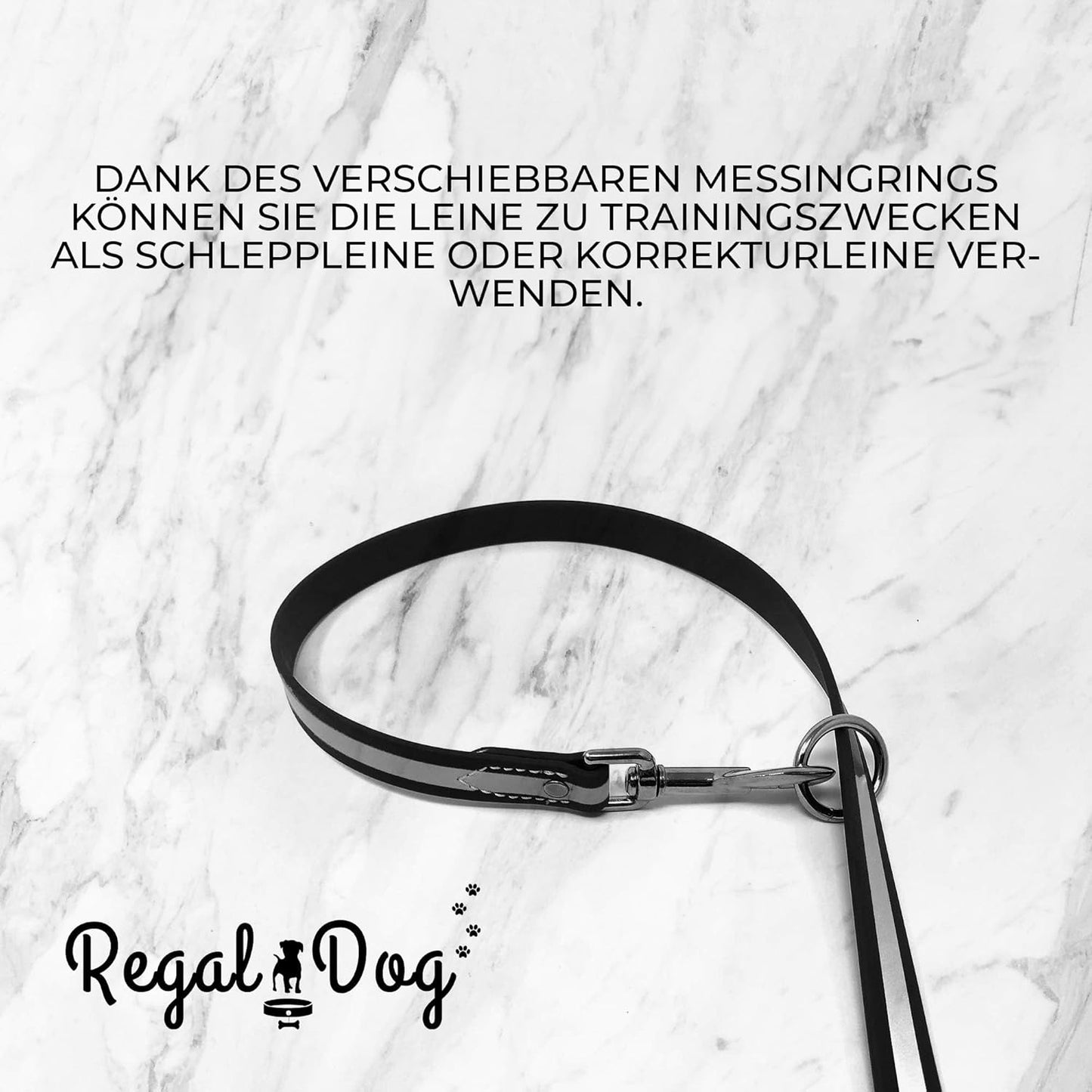 Regal Dog Products Heavy Duty Reflective Dog Collar – Adjustable and with Durable Metal Buckle and Rings Anti-Odor, chew Resistant, Waterproof Dog Collar for Small Medium and Large Dogs (Large, Pink)