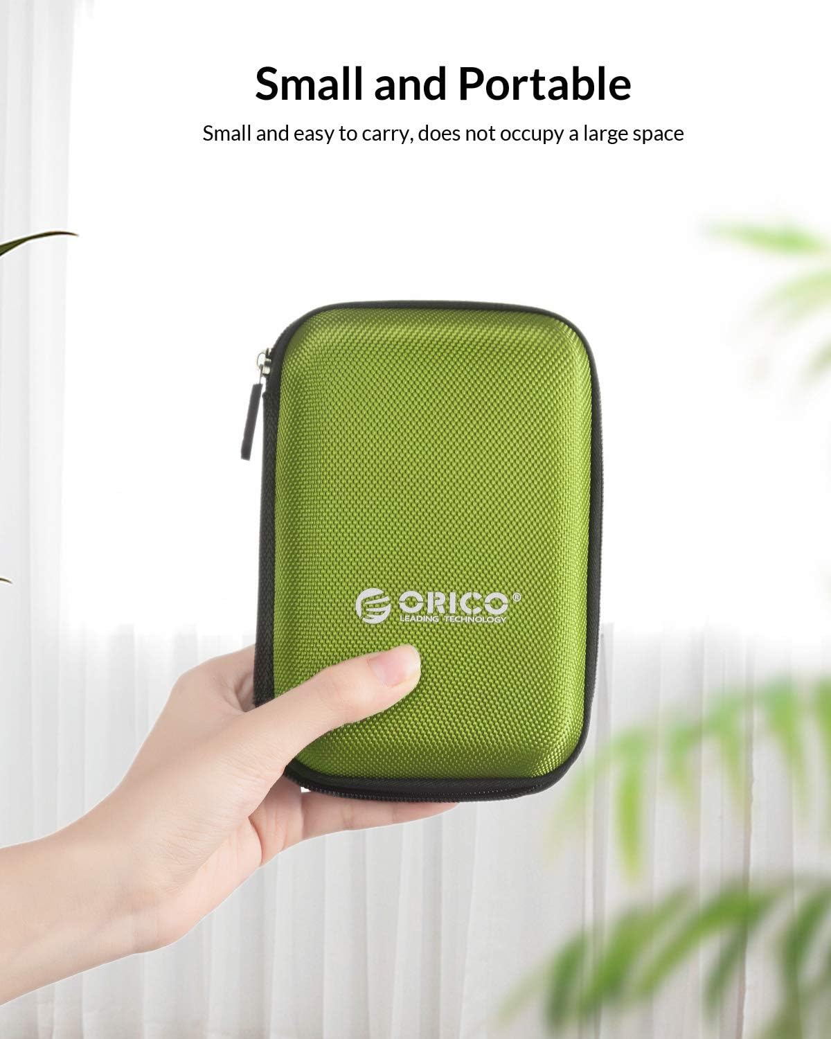 ORICO 5 Pack External Hard Drive Case 2.5 Inch Shockproof Hard Drive Bag Travel Electronics Organizer Carry Case for WD, Toshiba, Seagate, Samsung, Hitachi Hard Drive and Accessories like SD Card, USB Cable, Power Bank, Earphone, Black