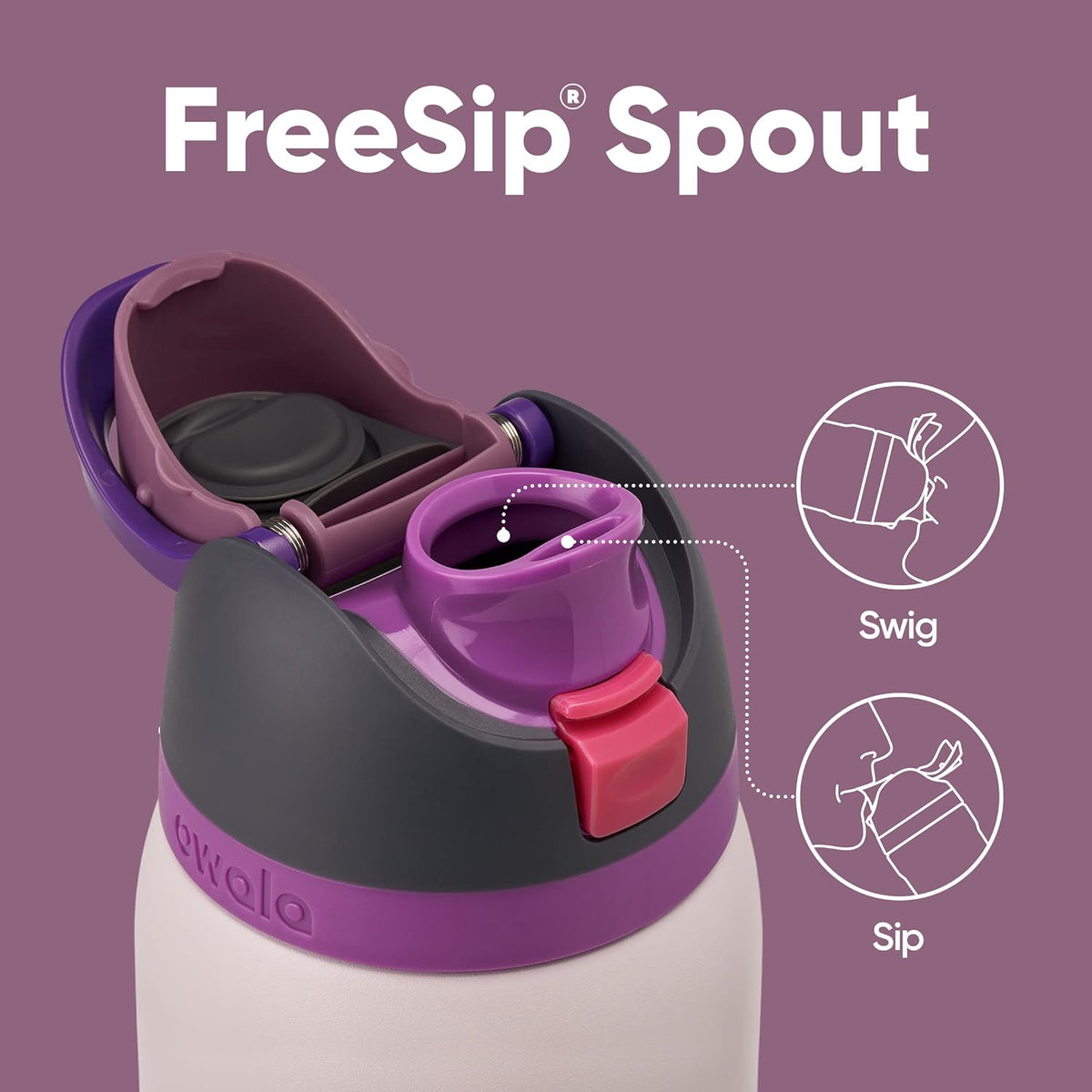 Owala FreeSip Insulated Stainless Steel Water Bottle with Straw for Sports, Travel, and School BPA-Free Sports Water Bottle, 24 oz, Beach House - PuriLite