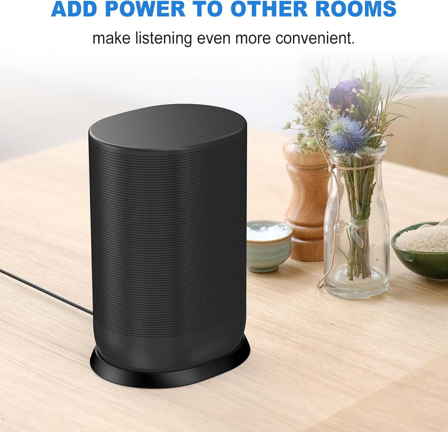 Soarking Charging base for Sonos Move Gen 2nd and 1st with 45W Adapter(Black)