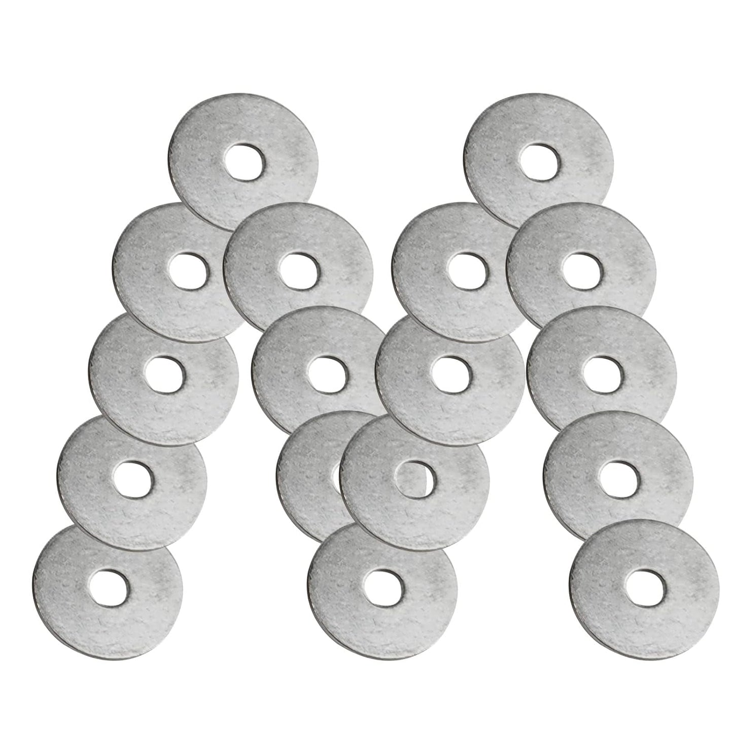 Fajoeda M6 Flat Washers 120Pcs M6 304 Stainless Steel Flat Washer for Bolts Screws, M6 x 12 mm x 1.5 mm