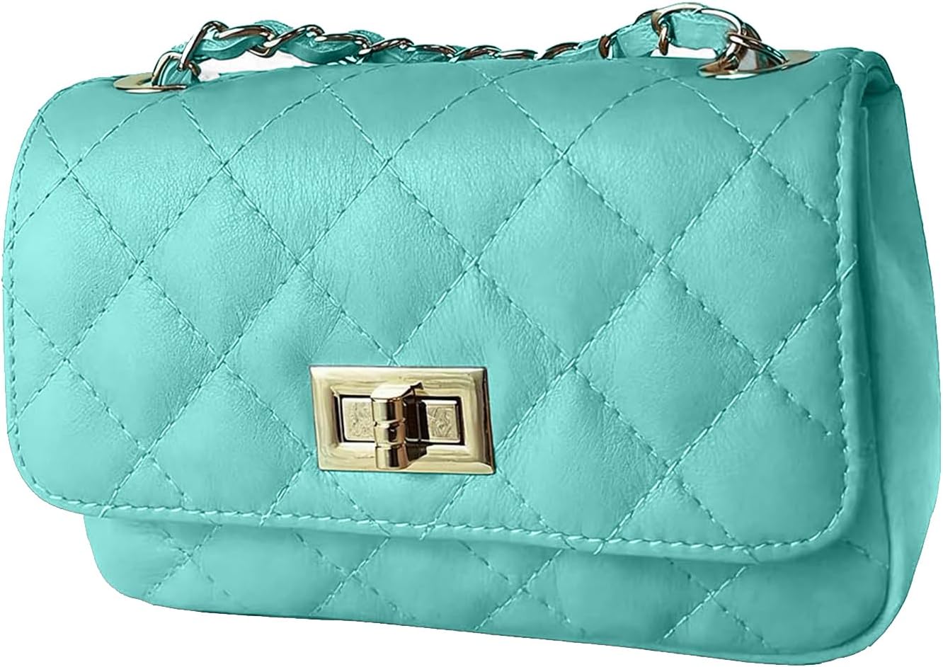 MamaMilano Women/Girls Italian Handmade Genuine Leather Cleo Shoulder Bag/Purse/HandBag/Totebag with Shoulder Strap