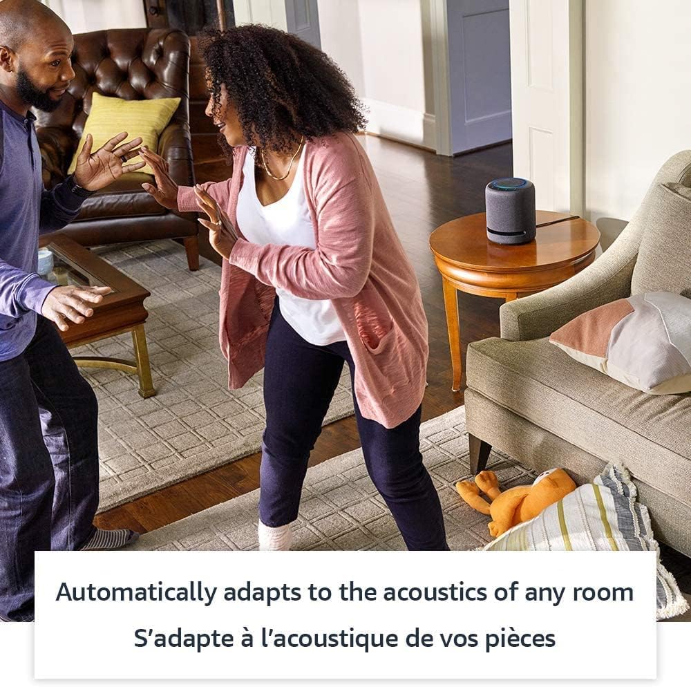 Amazon Echo Studio (newest model), Our best-sounding Alexa speaker, Perfect for living rooms, family rooms, and other large spaces, Charcoal