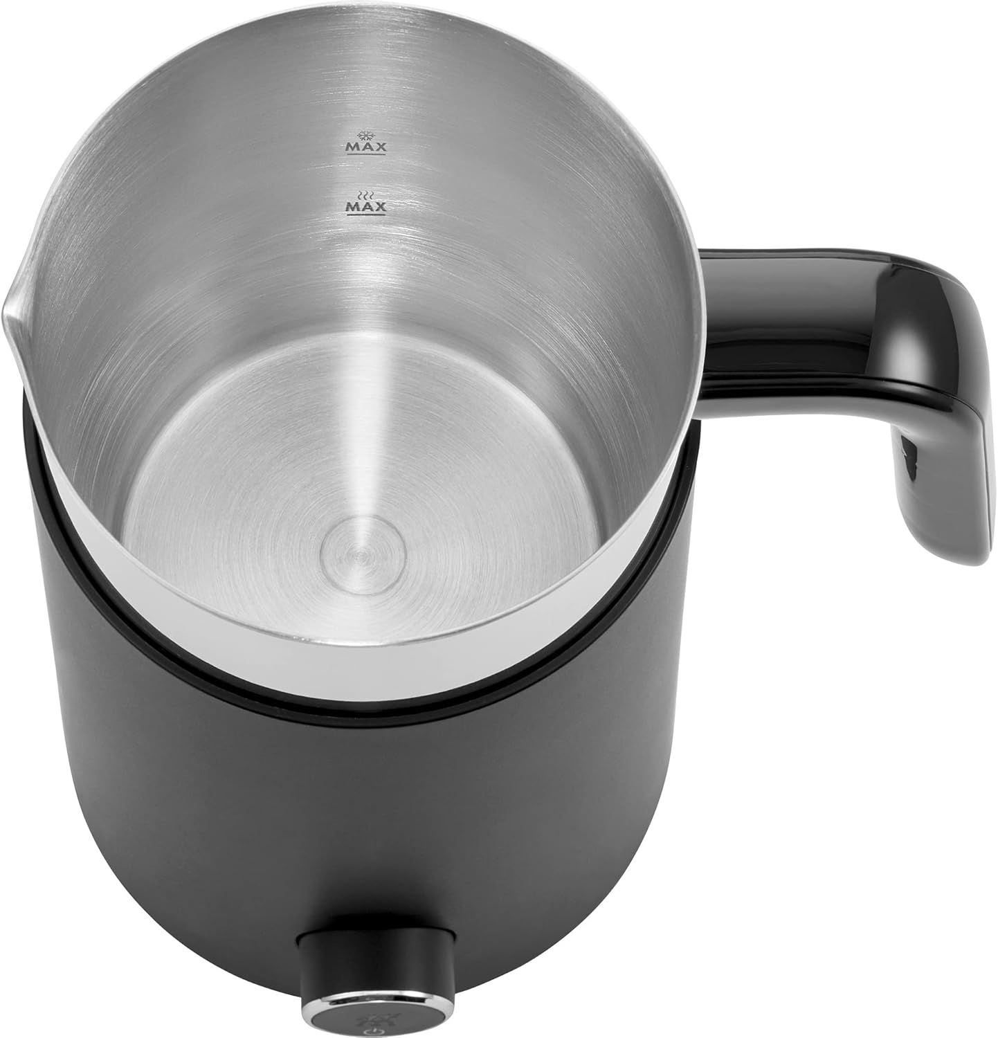 ZWILLING Enfinigy Electric Barista Non-Slip Milk Frother and Warmer, Black- Milk Steamer for Latte, Cappuccino, Macchiato