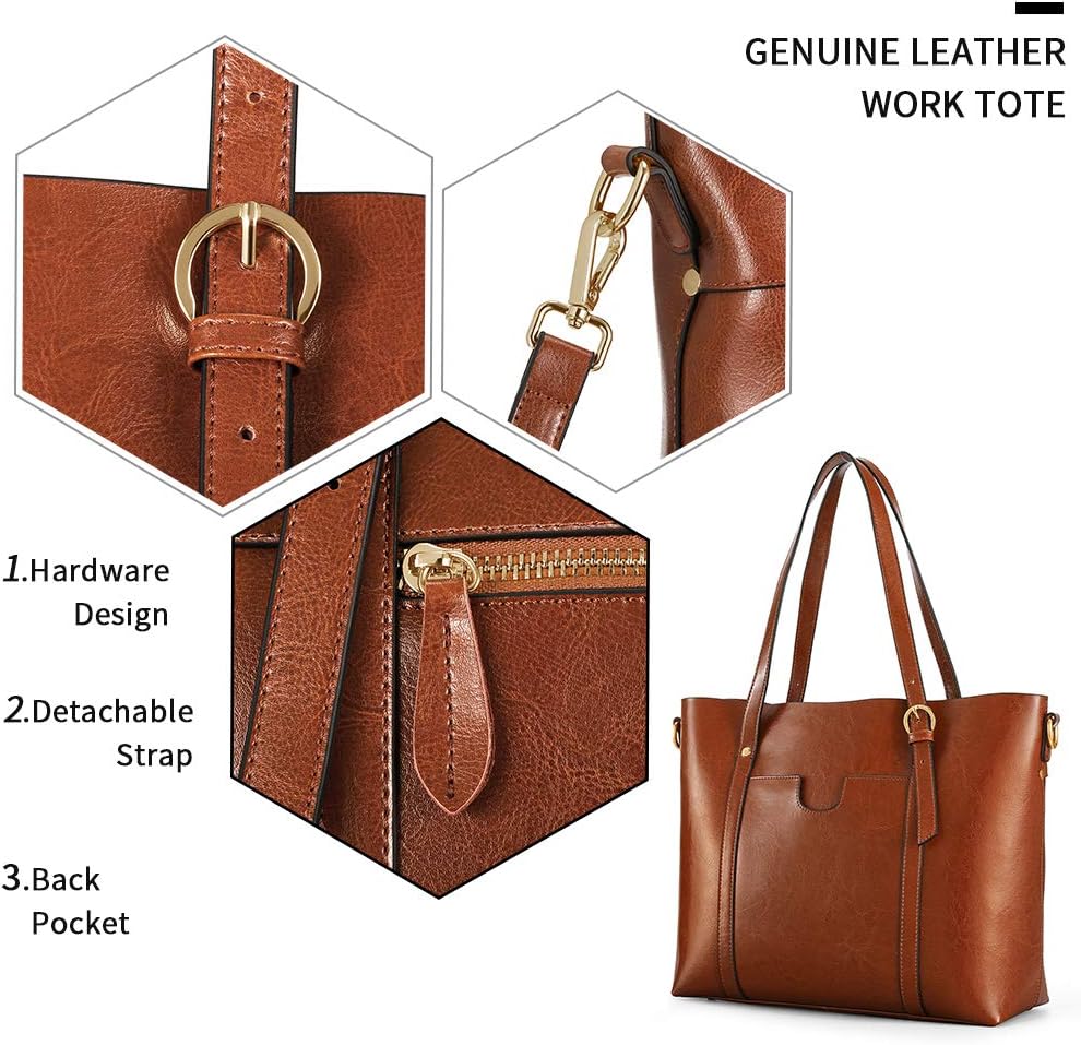 Purilite Select Women’s Vintage Leather Tote Bag