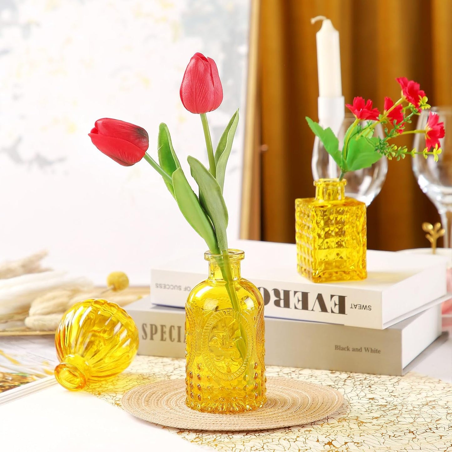 30 Pcs Mini Bud Vases As Wedding Centerpieces for Tables,Clear Bud Vases for Flowers,Small Flower Vases Suitable for Birthday Party,Anniversary,Wedding Reception,Baby Shower