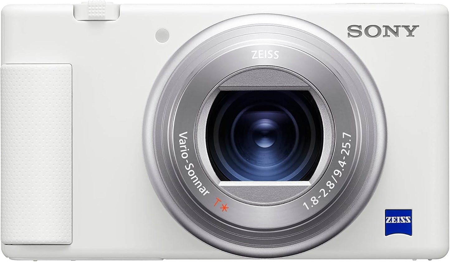 Sony ZV-1 Digital Camera for Content Creators, Vlogging and YouTube with Flip Screen, Built-in Microphone, 4K HDR Video, Touchscreen Display, Live Video Streaming, Webcam
