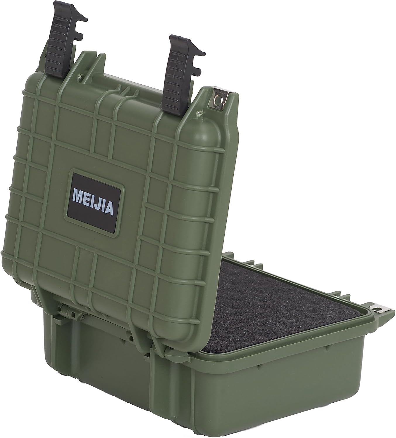 MEIJIA Portable All Weather Waterproof Protective Hard Case,Camera Case with Customizable Fit Foam,Fit Use of Drones, Camera, Equipments, 10.62inchx9.68inchx 4.87inch (Orange)