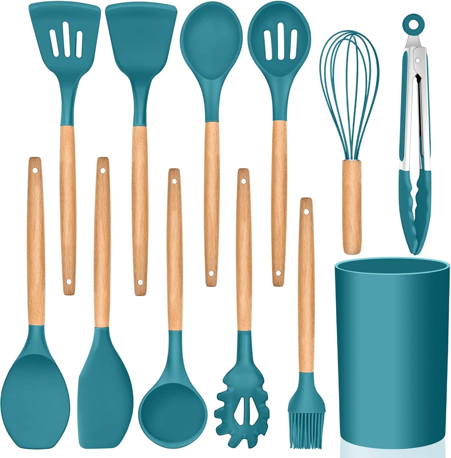Purilite Select 6-Piece Silicone Cooking Utensil Set