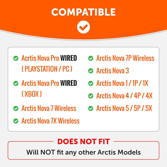 WC Freeze for Arctis Nova - Hybrid Fabric Cooling Gel Replacement Earpads for Arctis Nova Pro Wired, Nova 7, 5, 4, 3, 1 - Made by Wicked Cushions (Does Not Fit Nova Pro Wireless) | Black - PuriLite