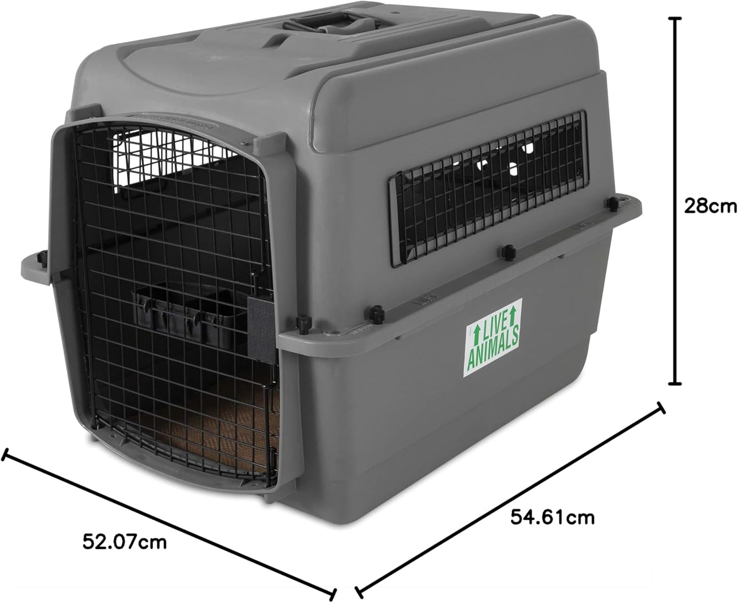 Petmate 00200 Sky Kennel for Pets from 25 to 30-Pound, Light Gray
