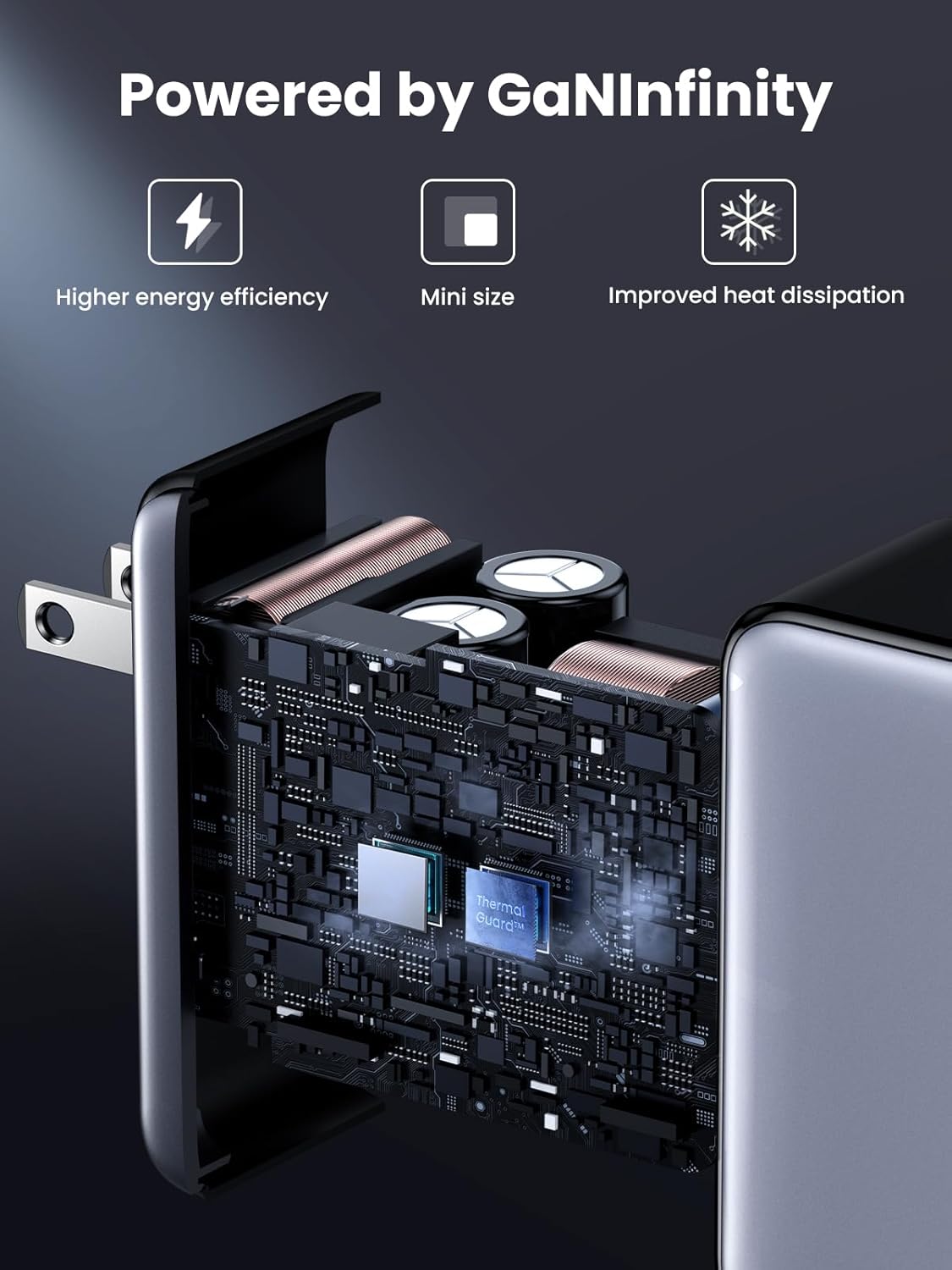 UGREEN 160W USB C Charger Nexode X Series, 4-Port PD 3.1 PPS Compact Fast GaN Foldable Wall Charger for MacBook Pro/Air, Dell XPS, iPhone 15 Pro/14, iPad Pro, Galaxy S24/S23, Pixel 8, Steam Deck