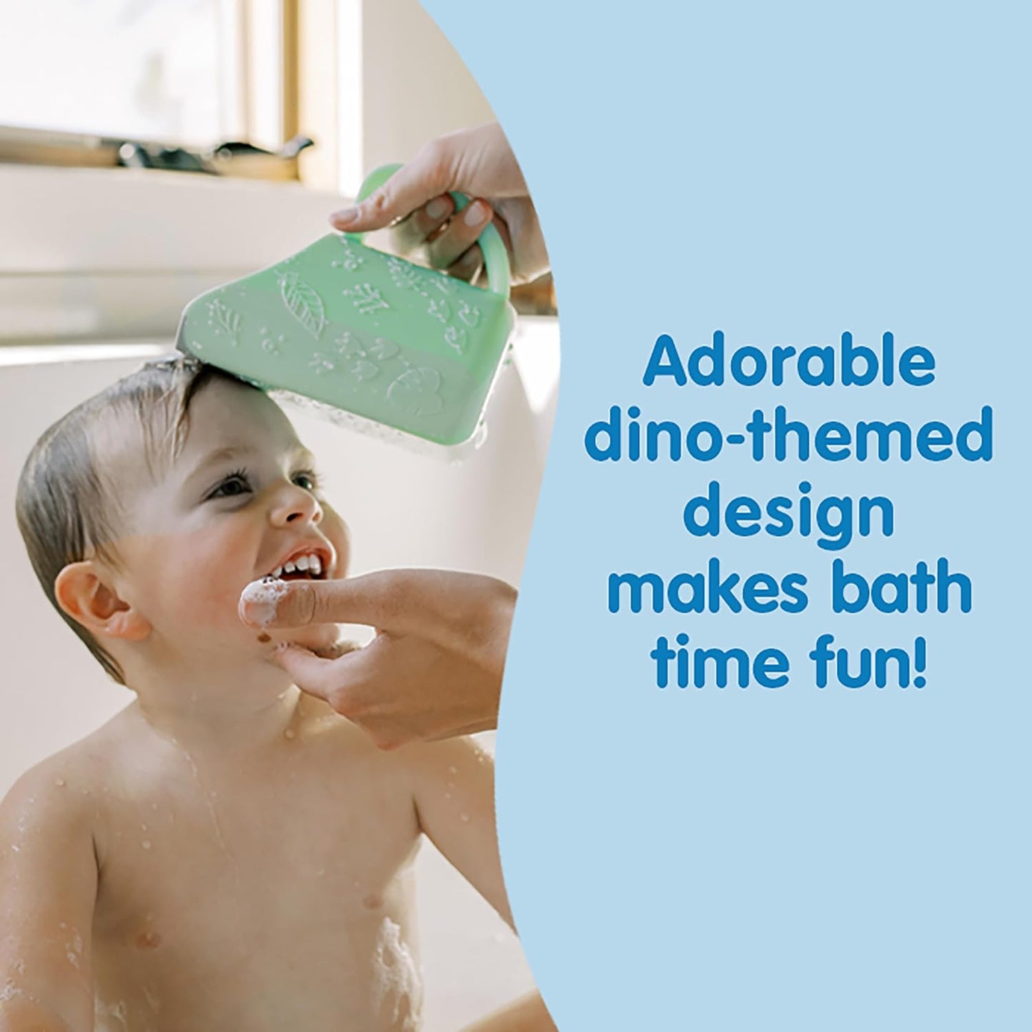 Dr. Brown's CleanUp Dino-Pour Bath Rinse Cup, 0m+, BPA Free, Certified Plastic Neutral