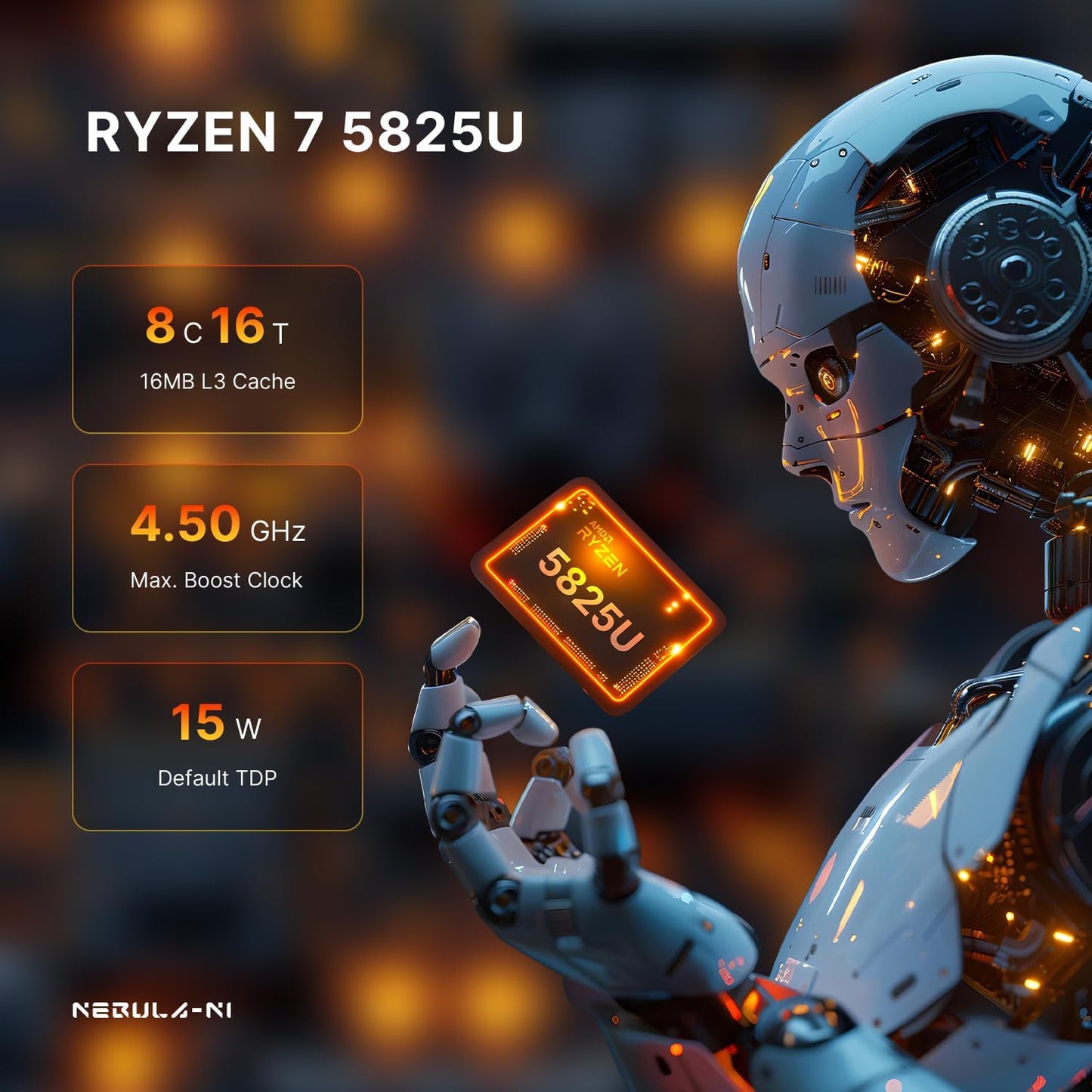 origimagic N2 Pro Mini PC, Ryzen 7 6800H Mini Computers (8C/16T, up to 4.7GHz), 32GB DDR5 RAM, 512GB PCle 4.0 NVME SSD, Radeon 680M, 8K UHD/USB4/USB3.2/USB2.0/WiFi 6E/BT 5.2