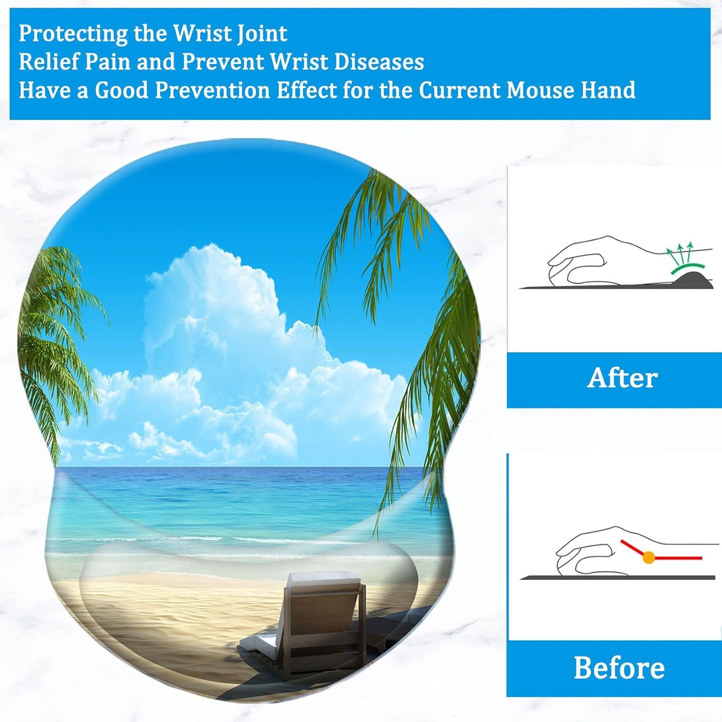 Purilite Select Ergonomic Mouse Pad