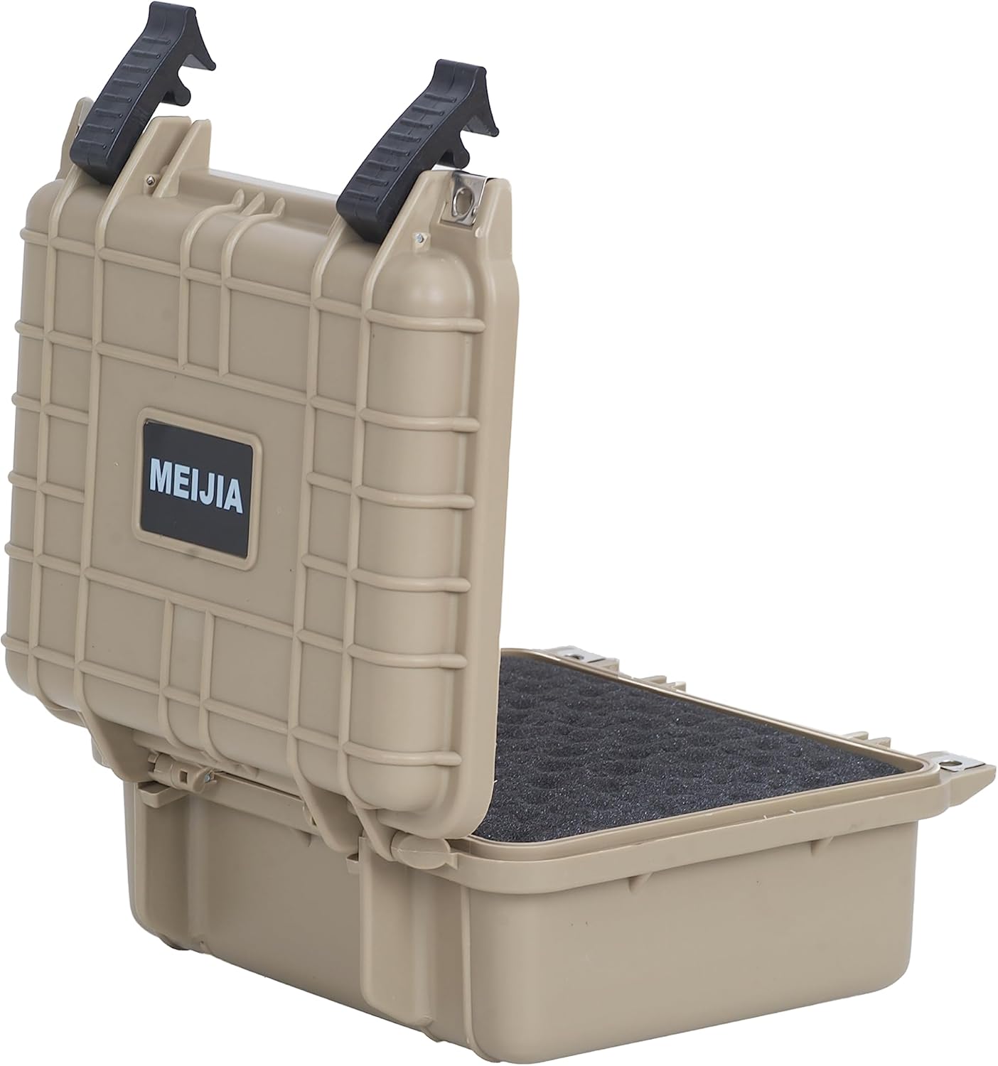 MEIJIA Portable All Weather Waterproof Protective Hard Case,Camera Case with Customizable Fit Foam,Fit Use of Drones, Camera, Equipments, 10.62inchx9.68inchx 4.87inch (Orange)