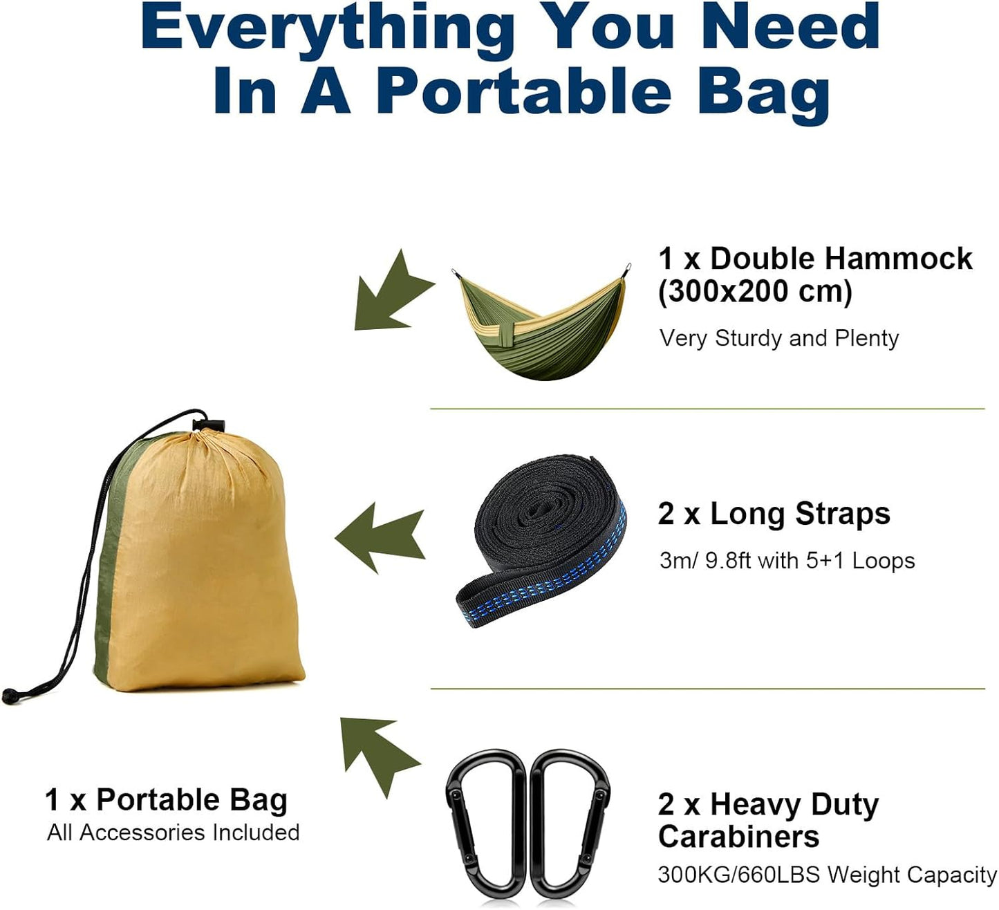 Purilite Select Portable Nylon Camping Hammock