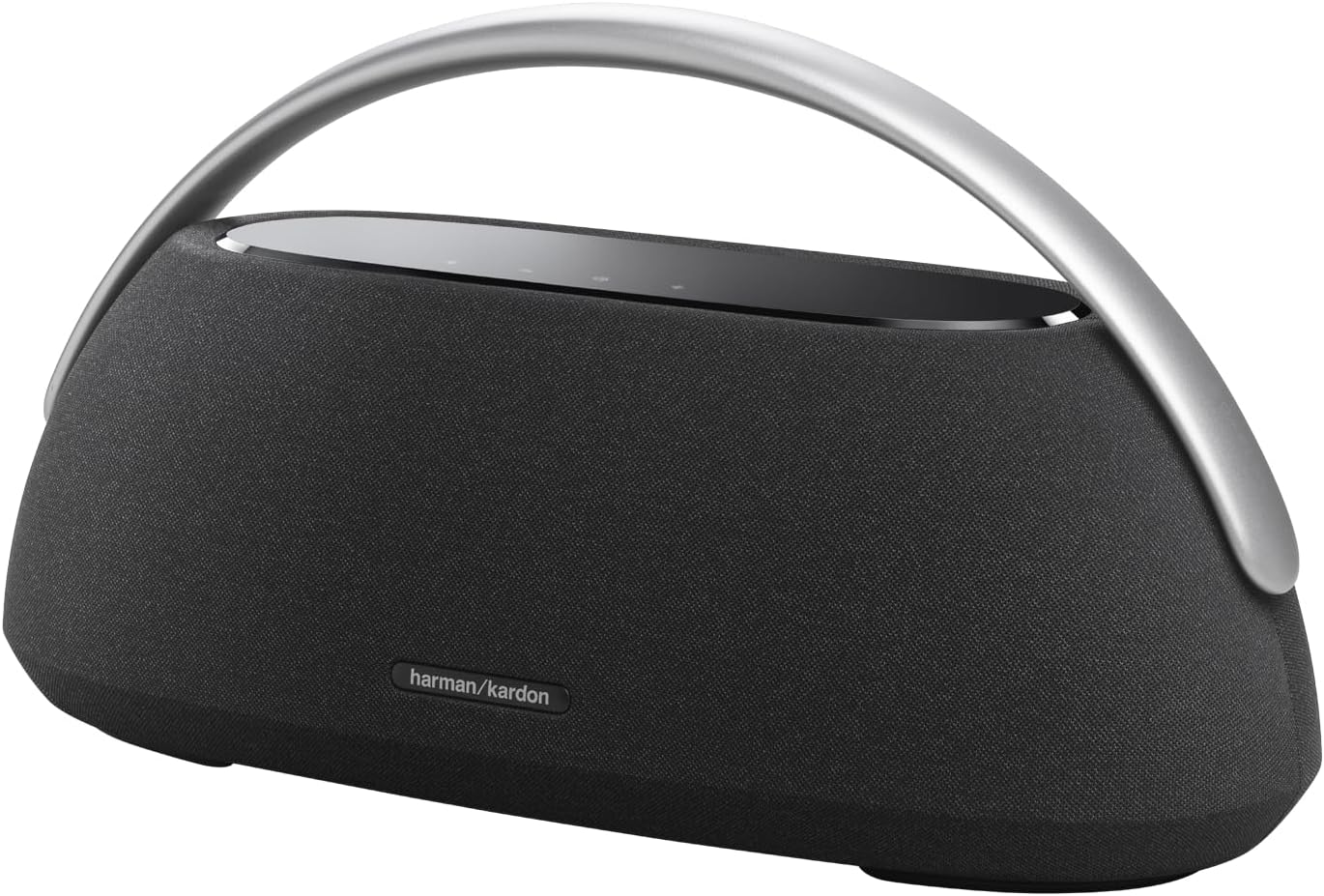 Harman Kardon Go + Play 3 - Portable Bluetooth Speaker with Aluminum Handle & USB Charging Port - Black